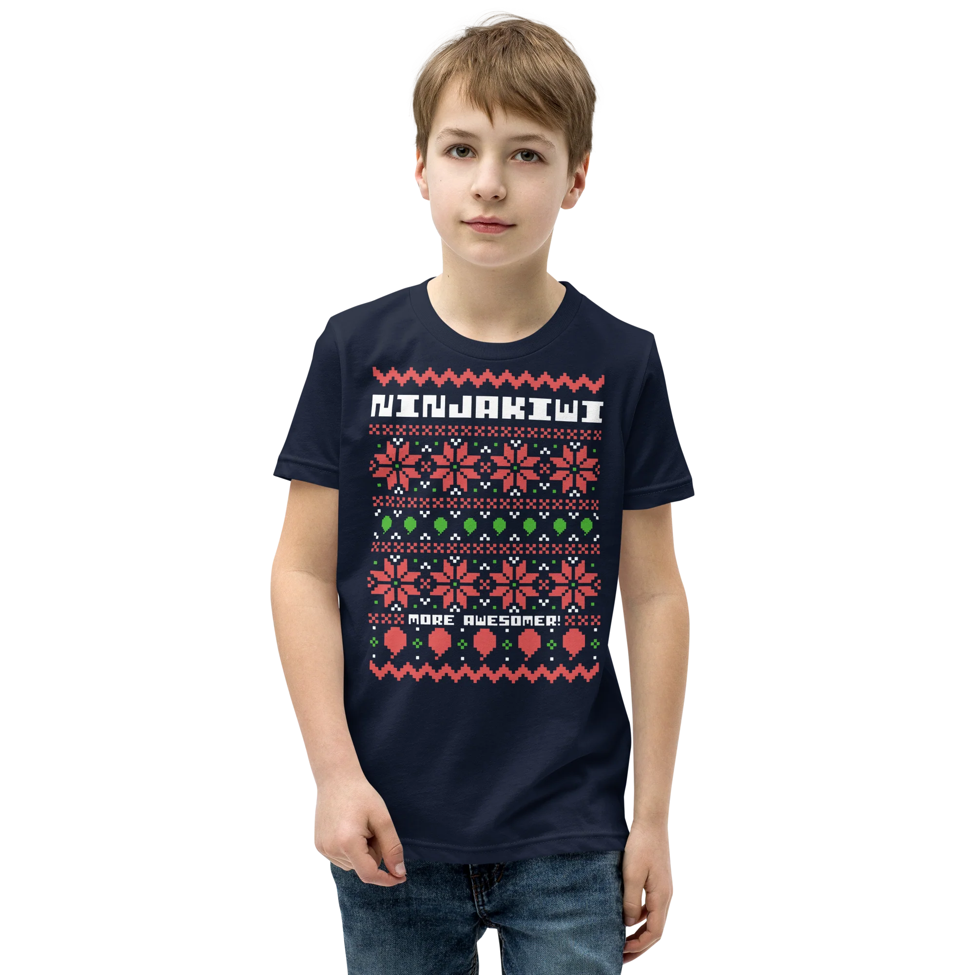 More Awesomer Christmas Shirt (Youth - Pattern 1) - Image 13
