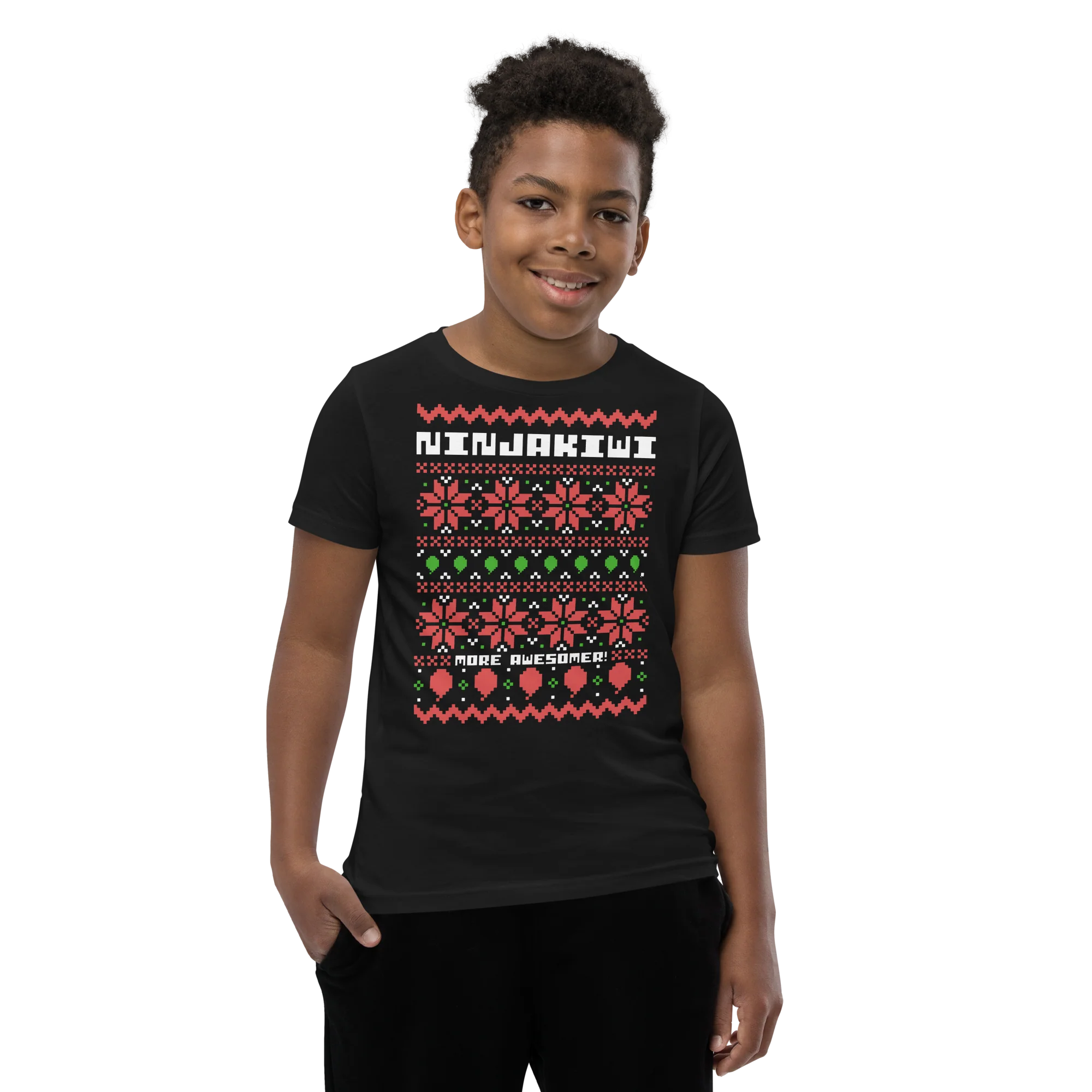 More Awesomer Christmas Shirt (Youth - Pattern 1) - Image 15