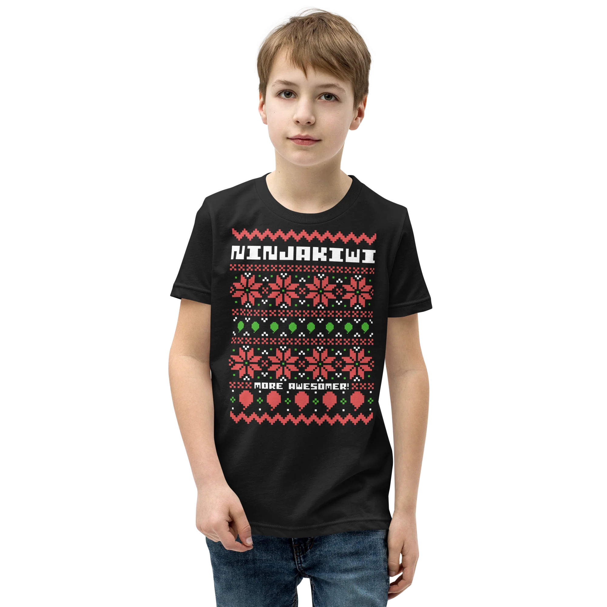 More Awesomer Christmas Shirt (Youth - Pattern 1) - Image 16
