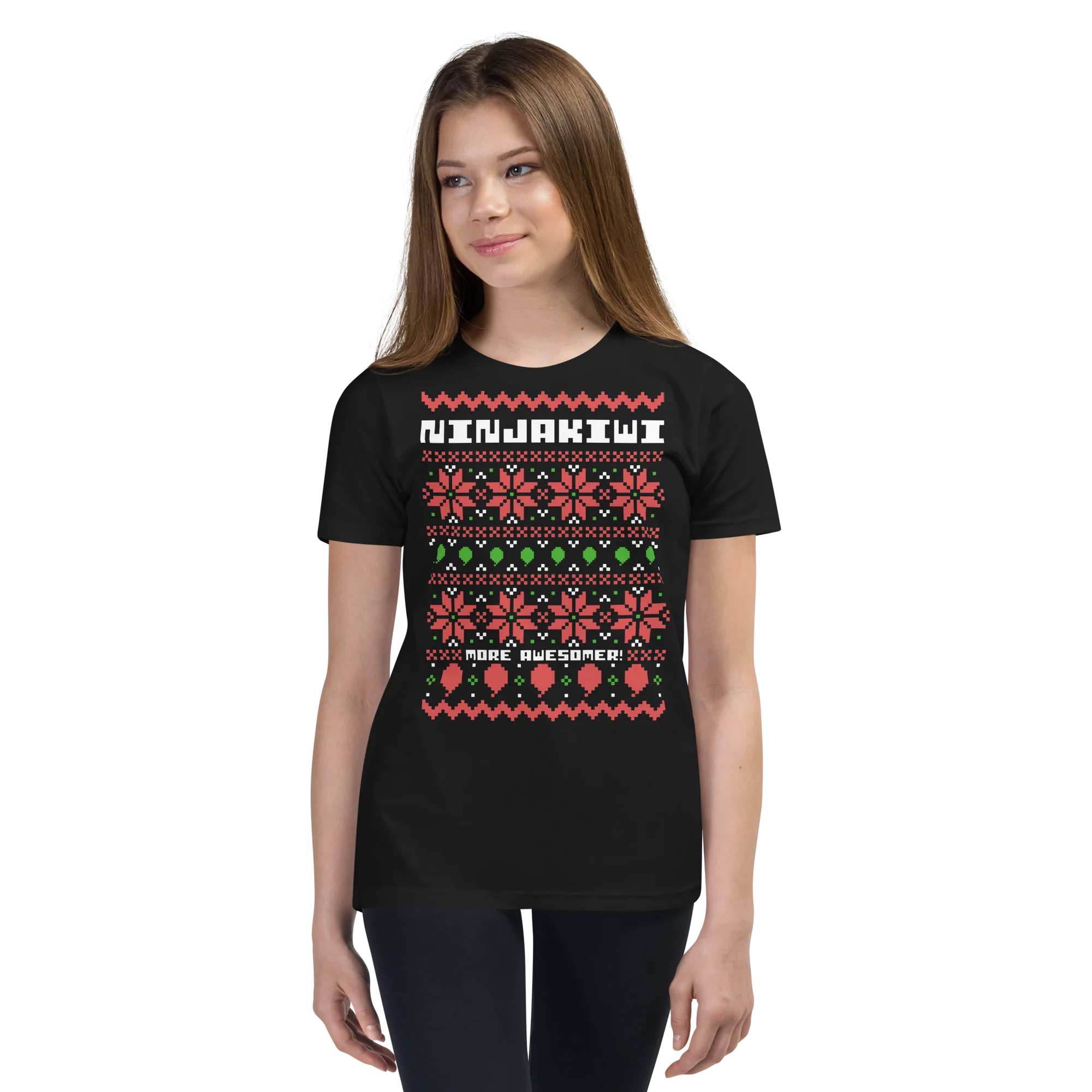 More Awesomer Christmas Shirt (Youth - Pattern 1) - Image 17