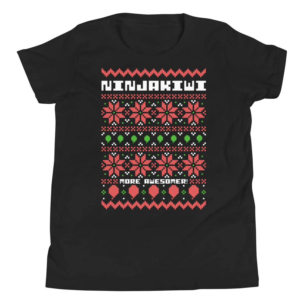 More Awesomer Christmas Shirt (Youth - Pattern 1) - Image 2