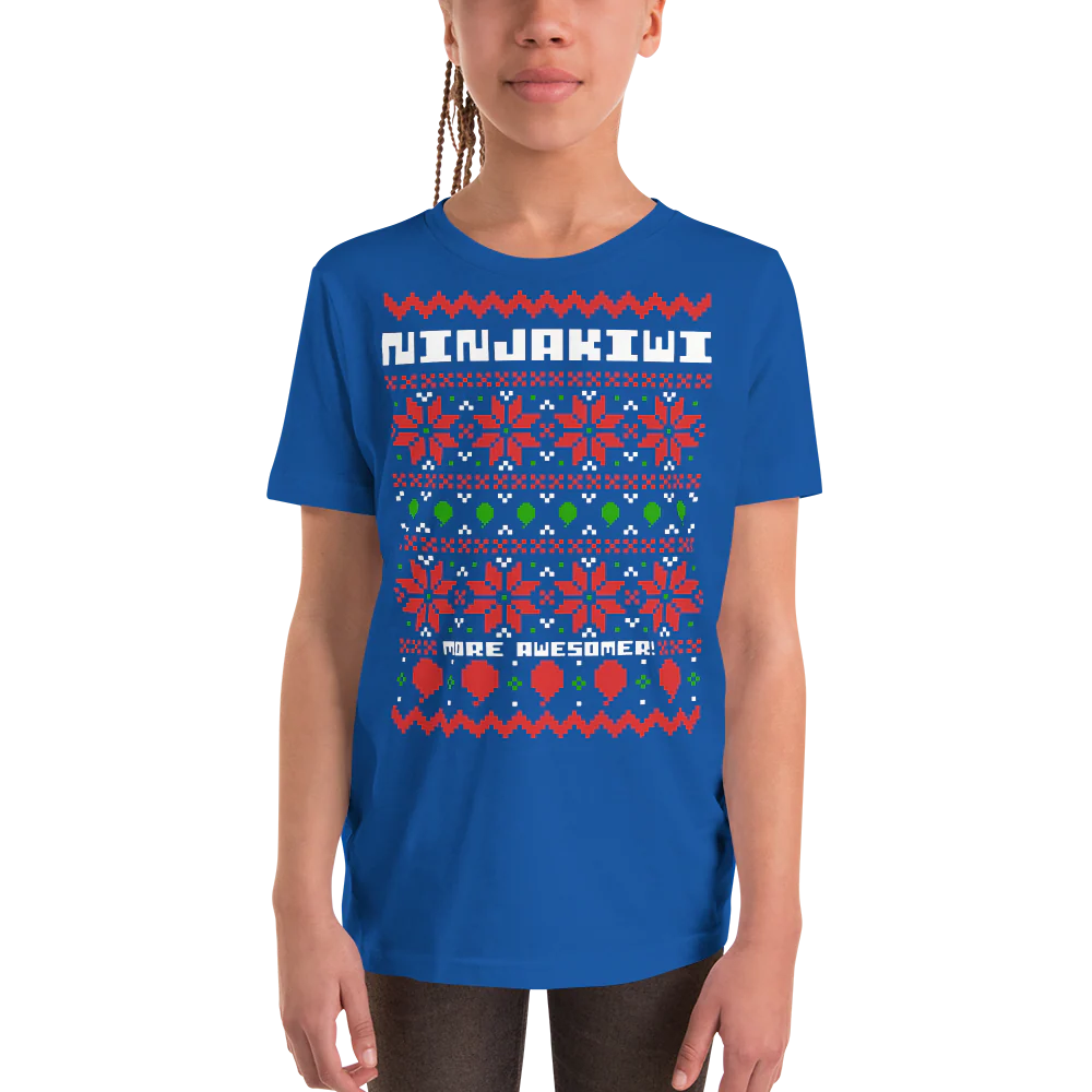 More Awesomer Christmas Shirt (Youth - Pattern 1) - Image 21