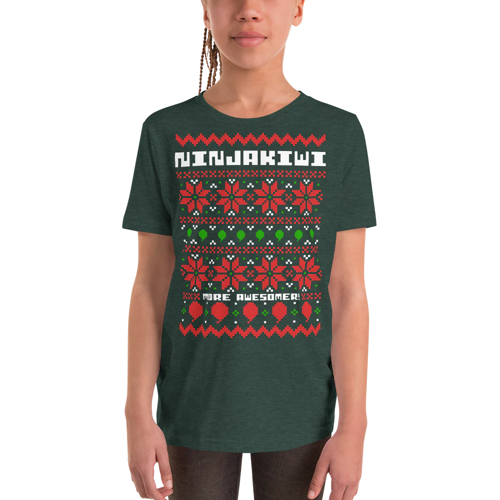More Awesomer Christmas Shirt (Youth - Pattern 1) - Image 22