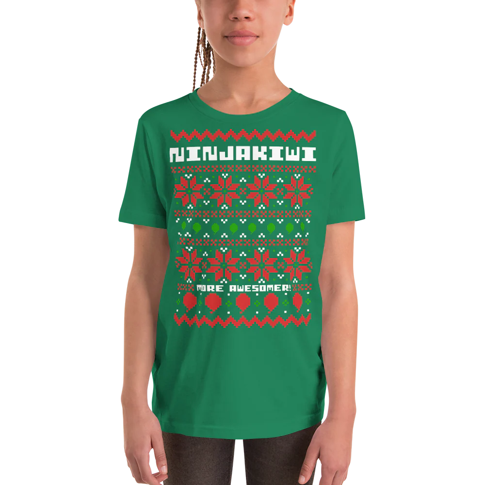 More Awesomer Christmas Shirt (Youth - Pattern 1) - Image 23