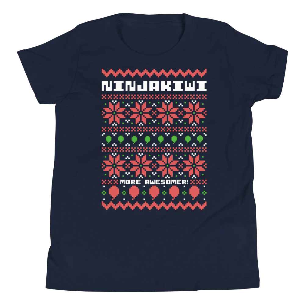More Awesomer Christmas Shirt (Youth - Pattern 1) - Image 3