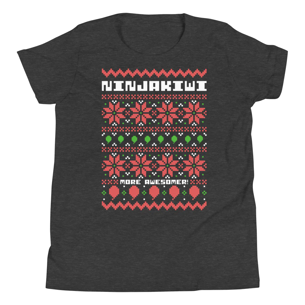 More Awesomer Christmas Shirt (Youth - Pattern 1) - Image 4