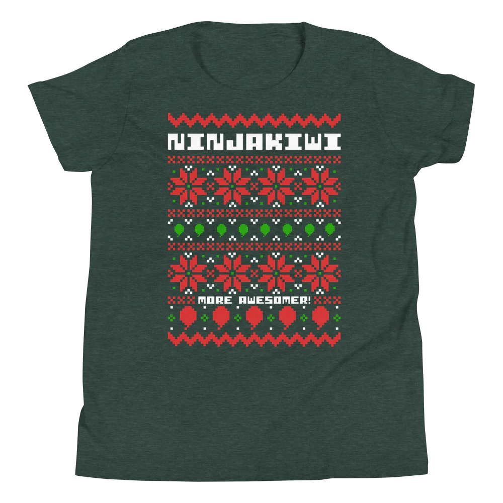 More Awesomer Christmas Shirt (Youth - Pattern 1) - Image 6