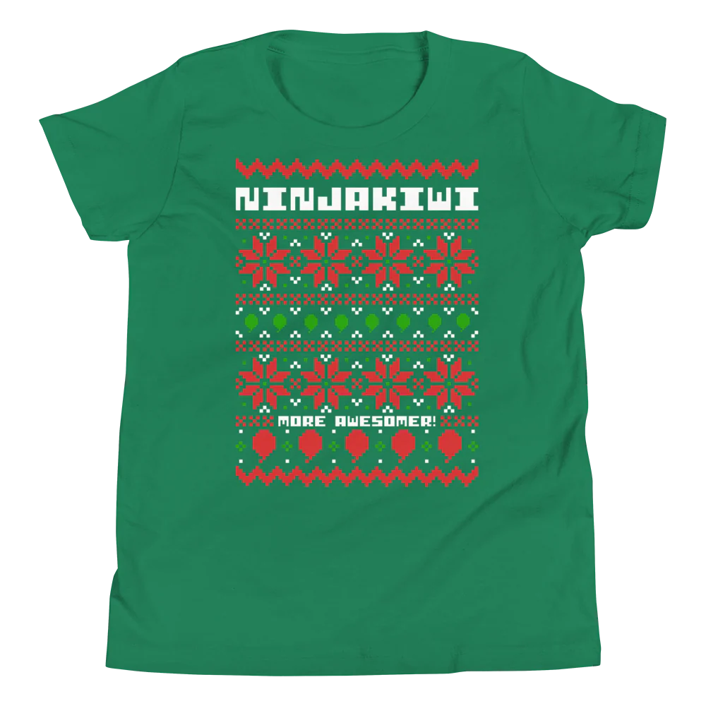 More Awesomer Christmas Shirt (Youth - Pattern 1) - Image 7