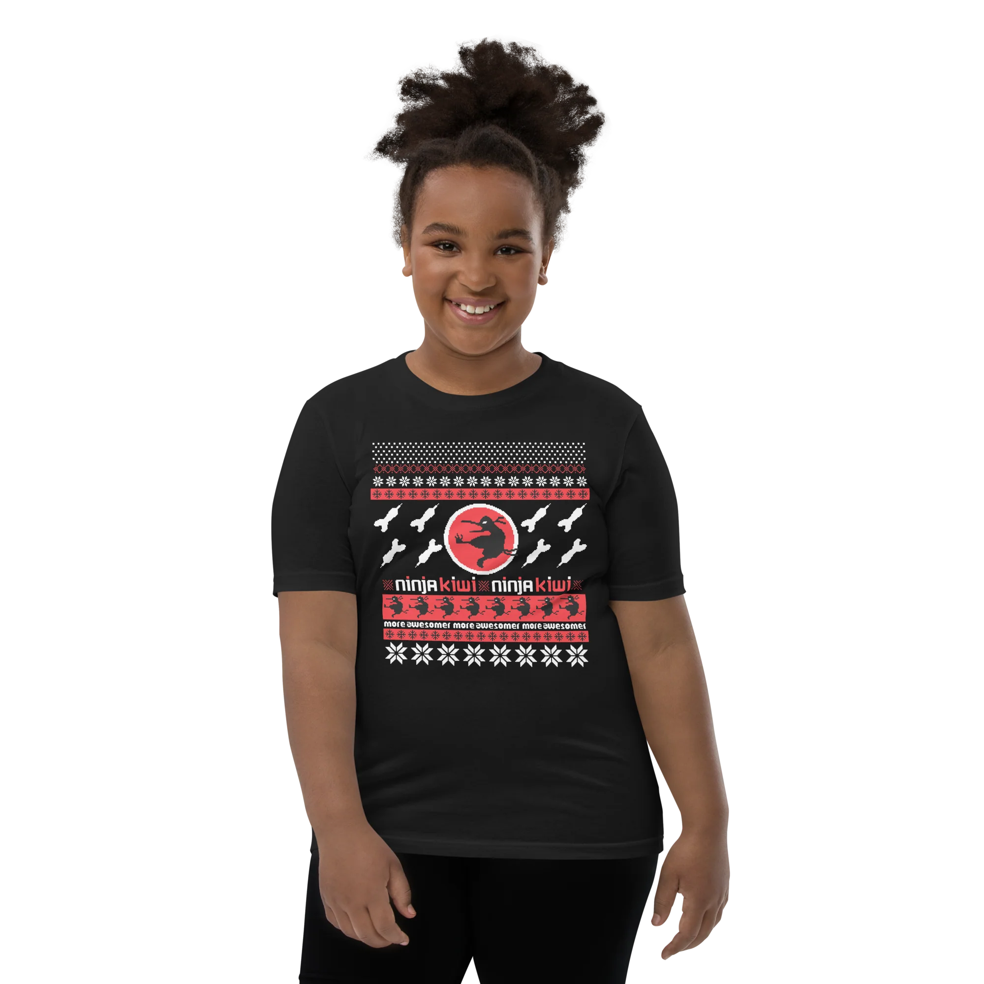 More Awesomer Christmas Shirt (Youth - Pattern 2) - Image 2