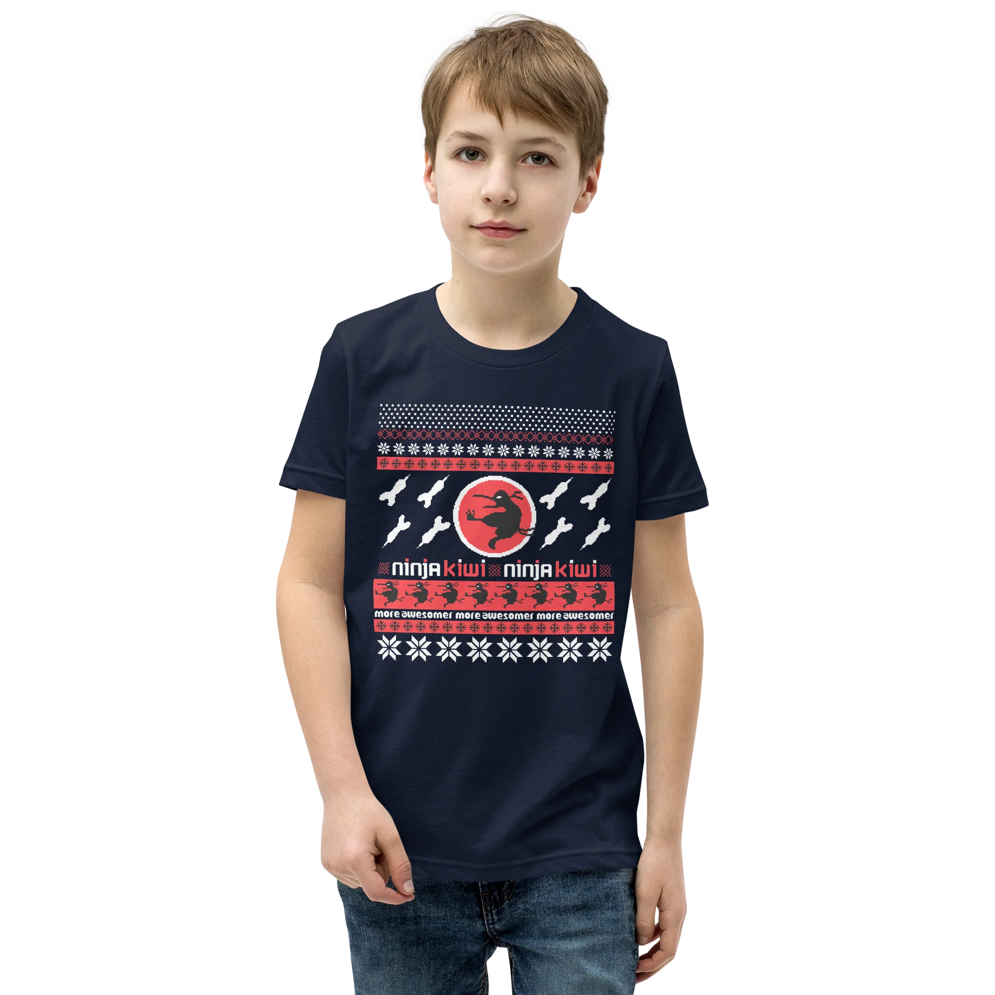 More Awesomer Christmas Shirt (Youth - Pattern 2) - Image 4