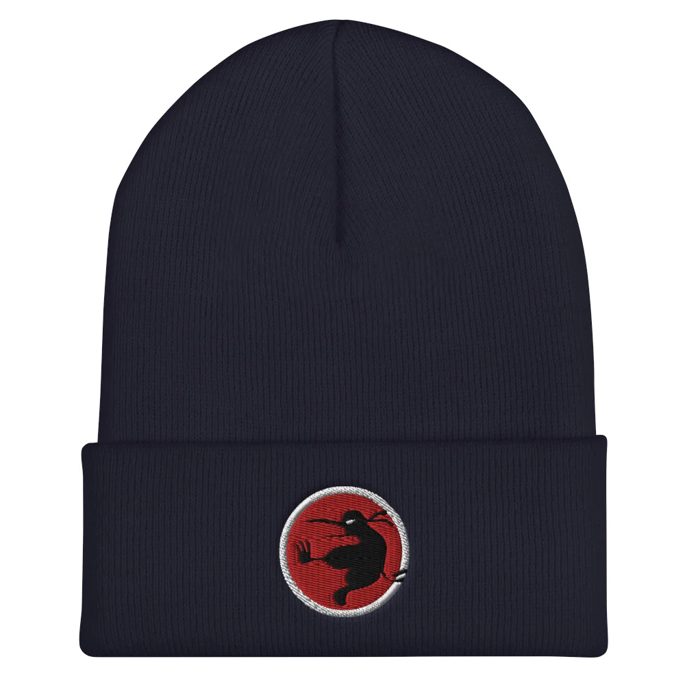 Ninja Kiwi Logo Cuffed Beanie - Image 4