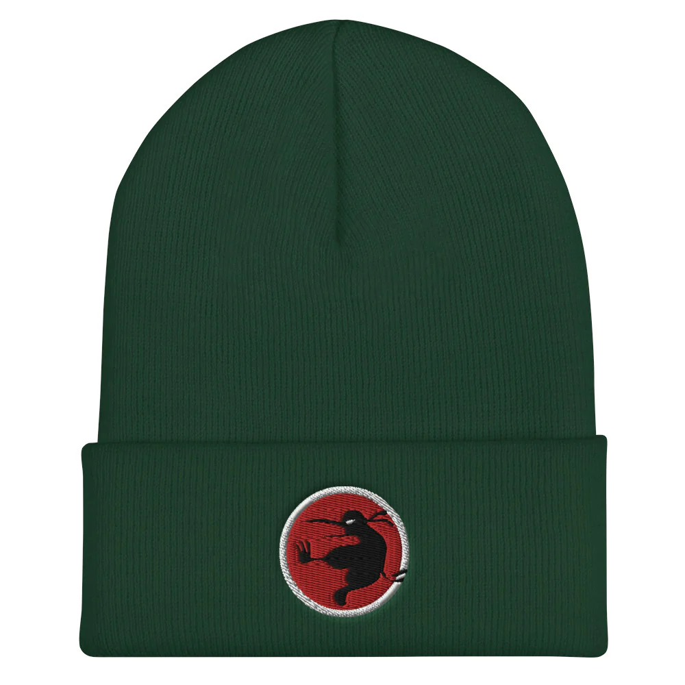 Ninja Kiwi Logo Cuffed Beanie - Image 5