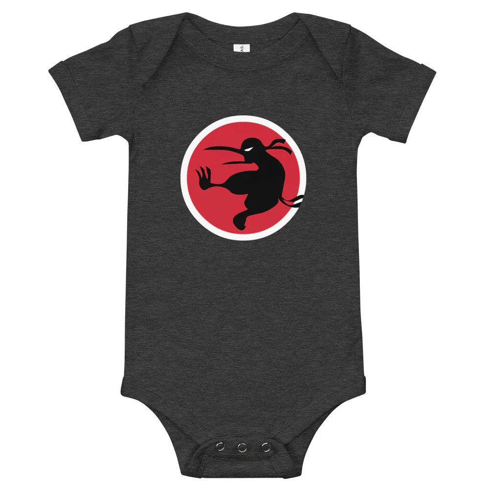 Ninja Kiwi Logo Baby Bodysuit - Image 3