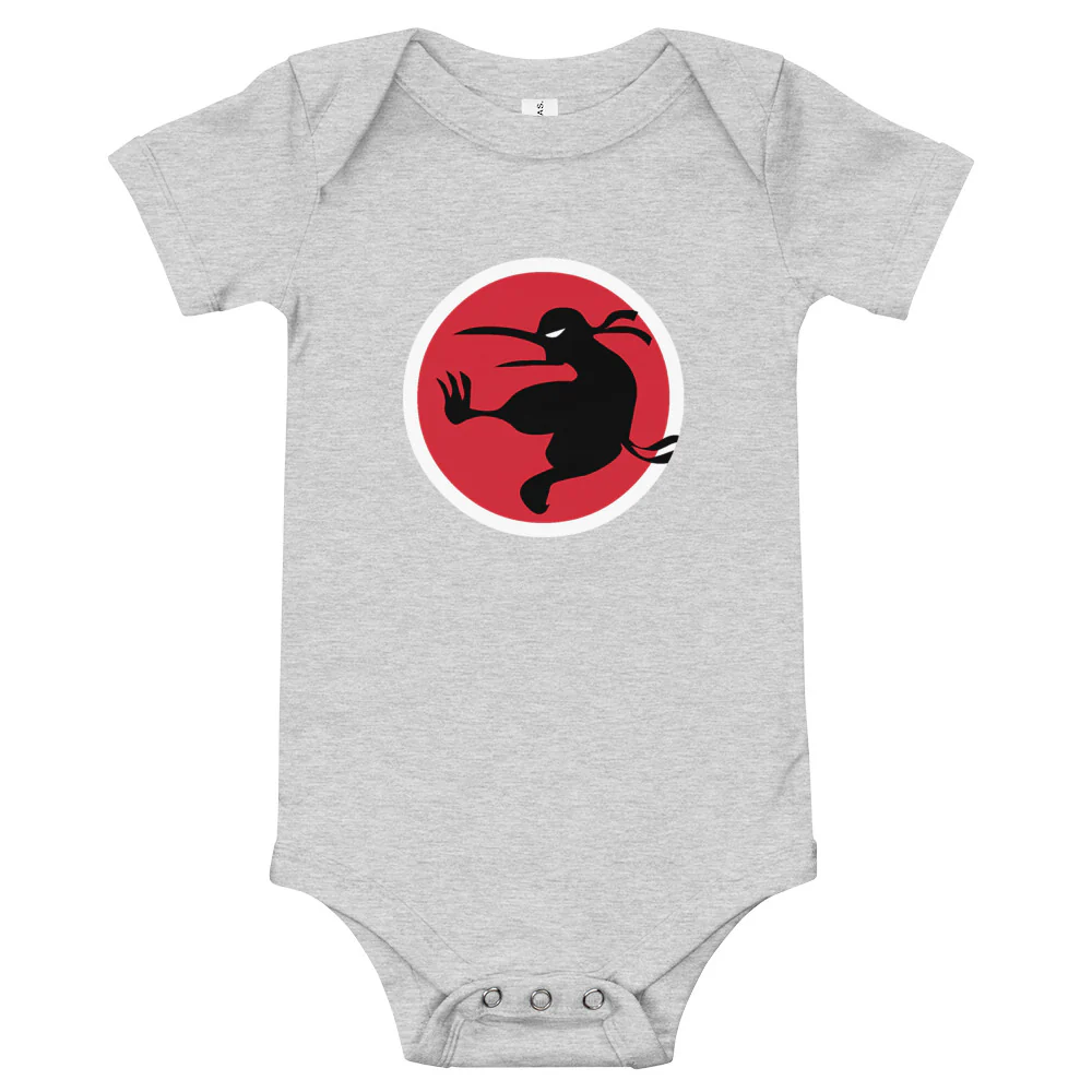 Ninja Kiwi Logo Baby Bodysuit - Image 4
