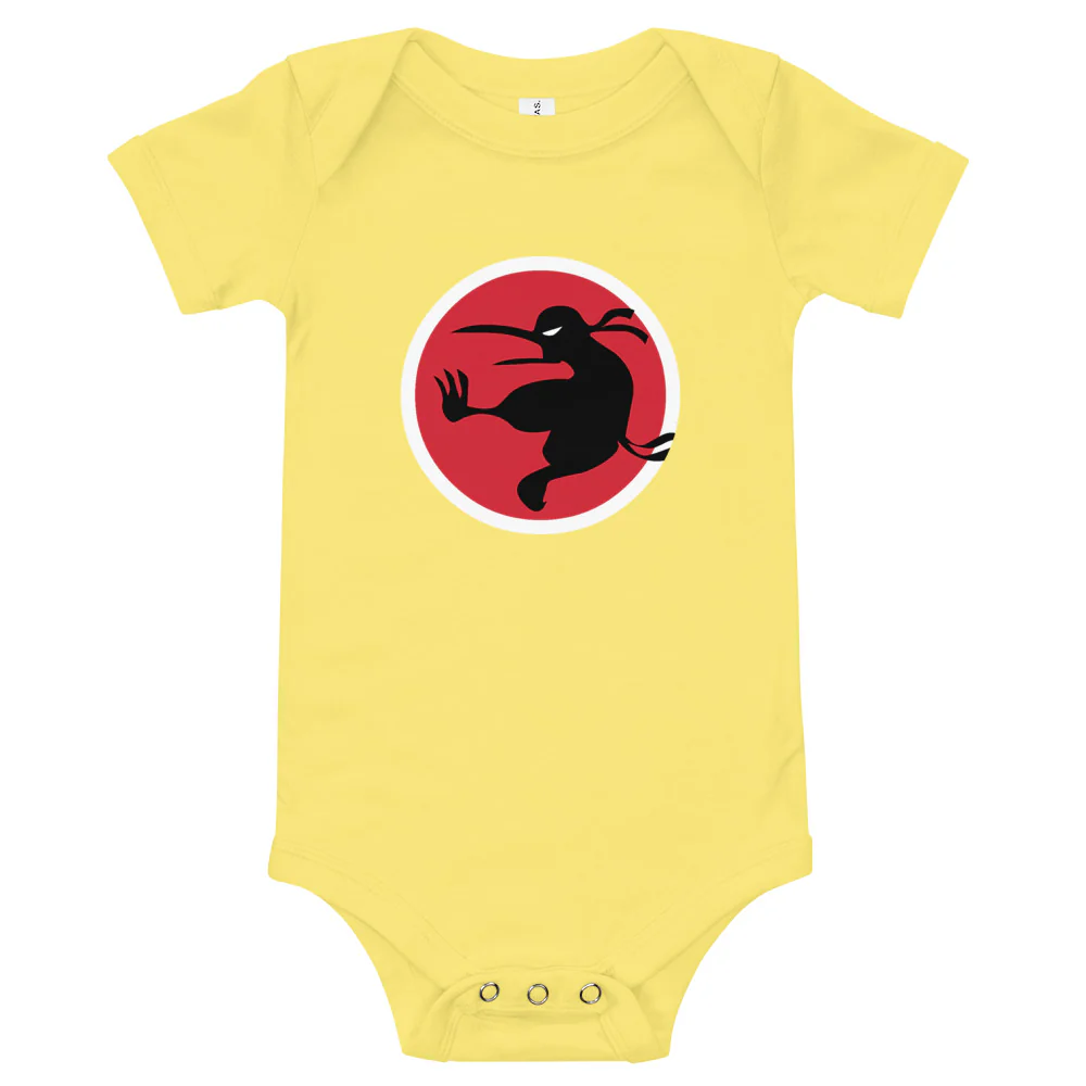 Ninja Kiwi Logo Baby Bodysuit - Image 6