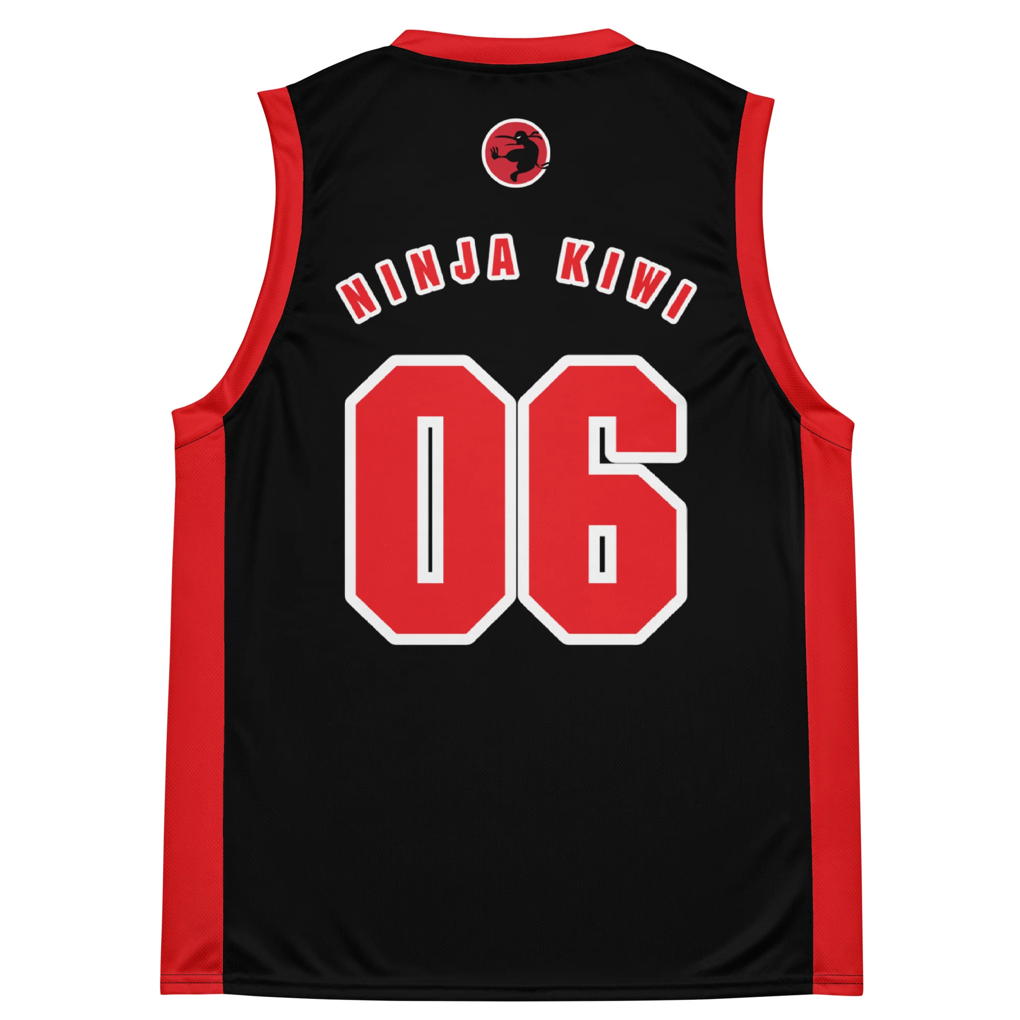 Ninja Kiwi Logo - Basketball Jersey (Unisex) - Image 2