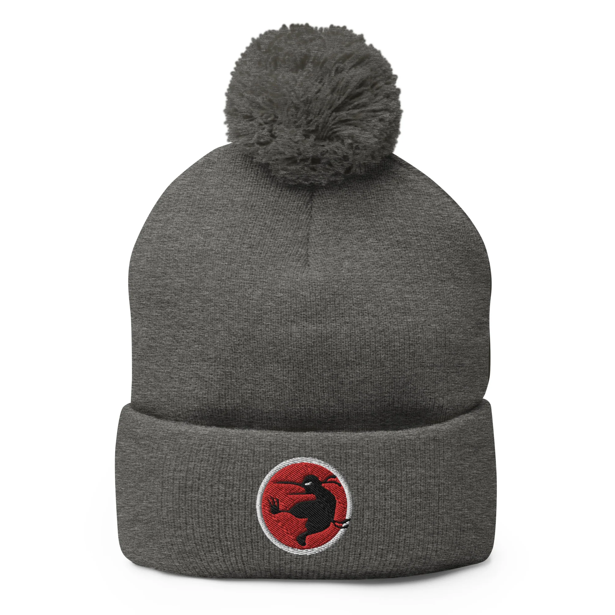 Ninja Kiwi Logo Pom-Pom Beanie - Image 4