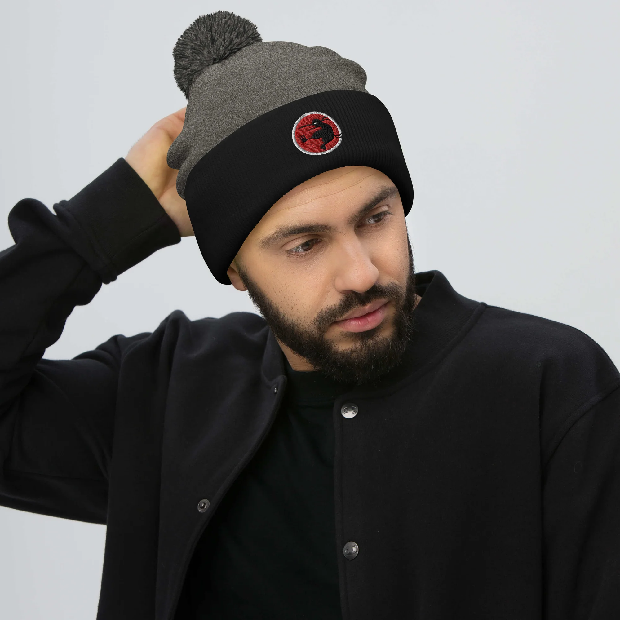 Ninja Kiwi Logo Pom-Pom Beanie - Image 9
