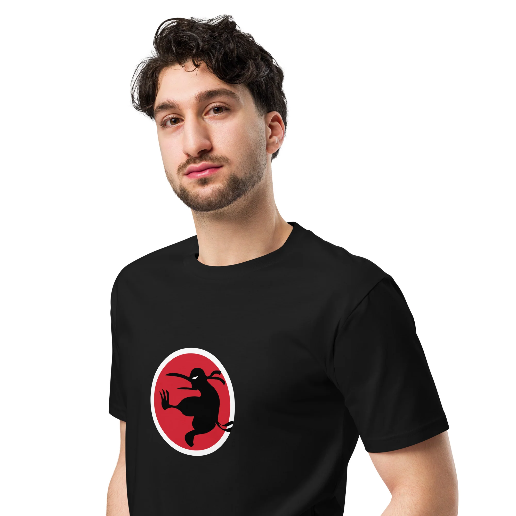 Ninja Kiwi Logo Premium Shirt (Unisex) - Image 3