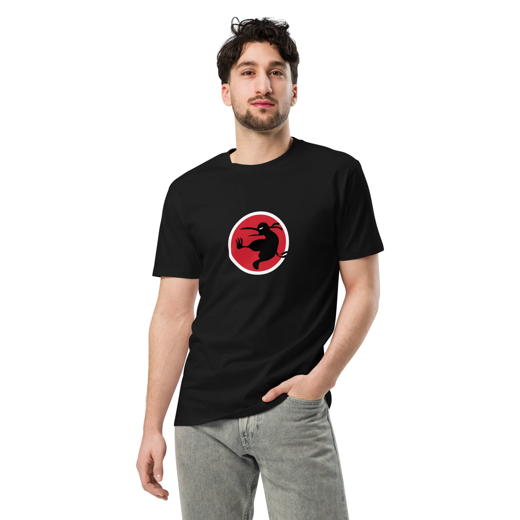 Ninja Kiwi Logo Premium Shirt (Unisex) - Image 4