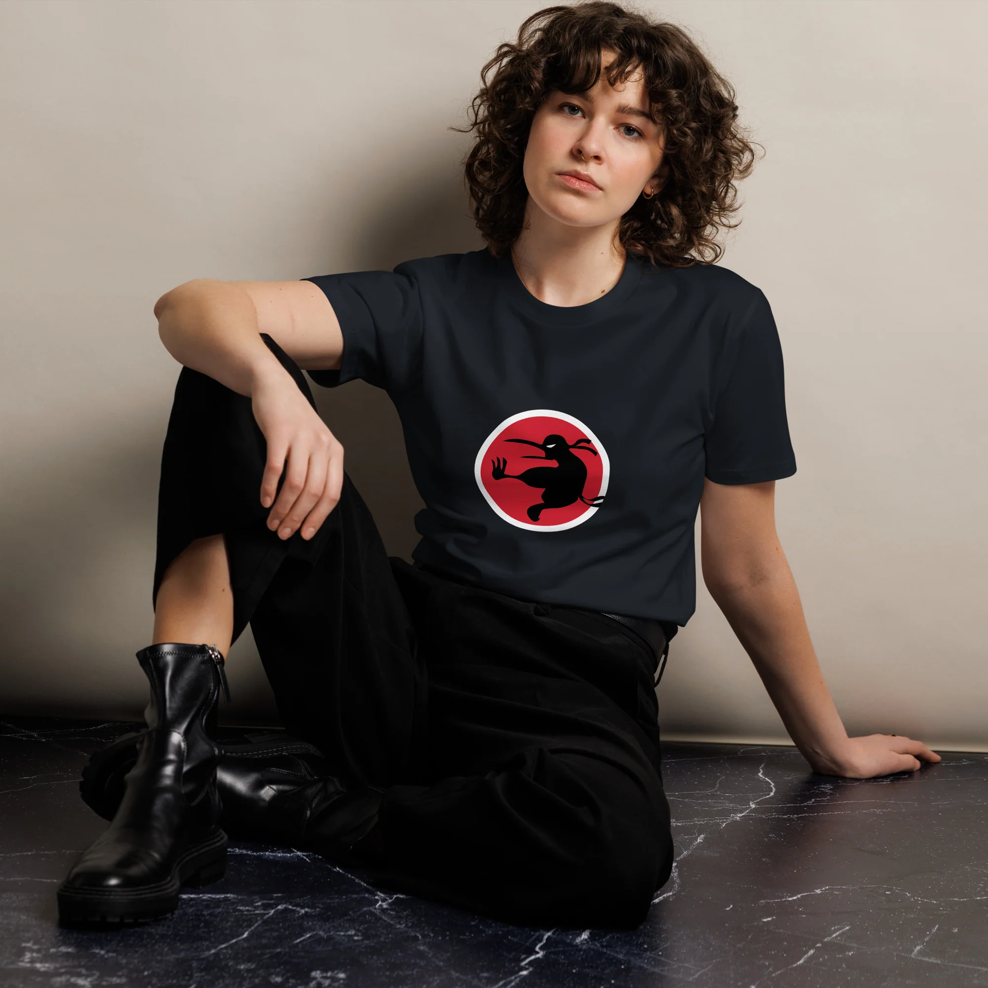 Ninja Kiwi Logo Premium Shirt (Unisex) - Image 5