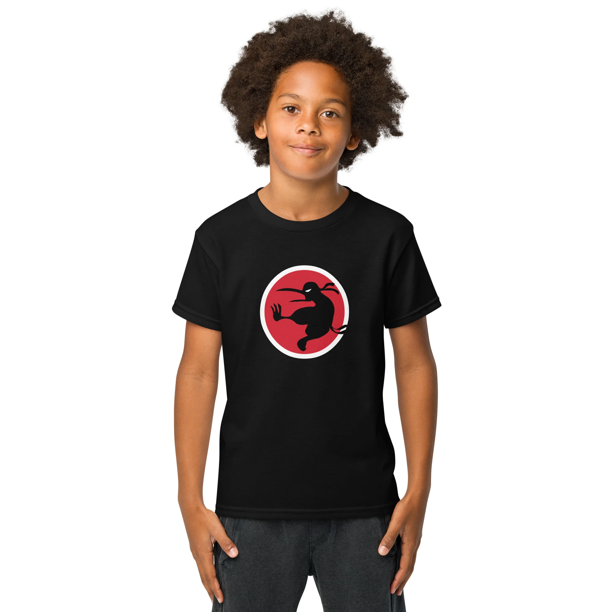 Ninja Kiwi Logo Premium Sports Shirt (Youth) - Image 3