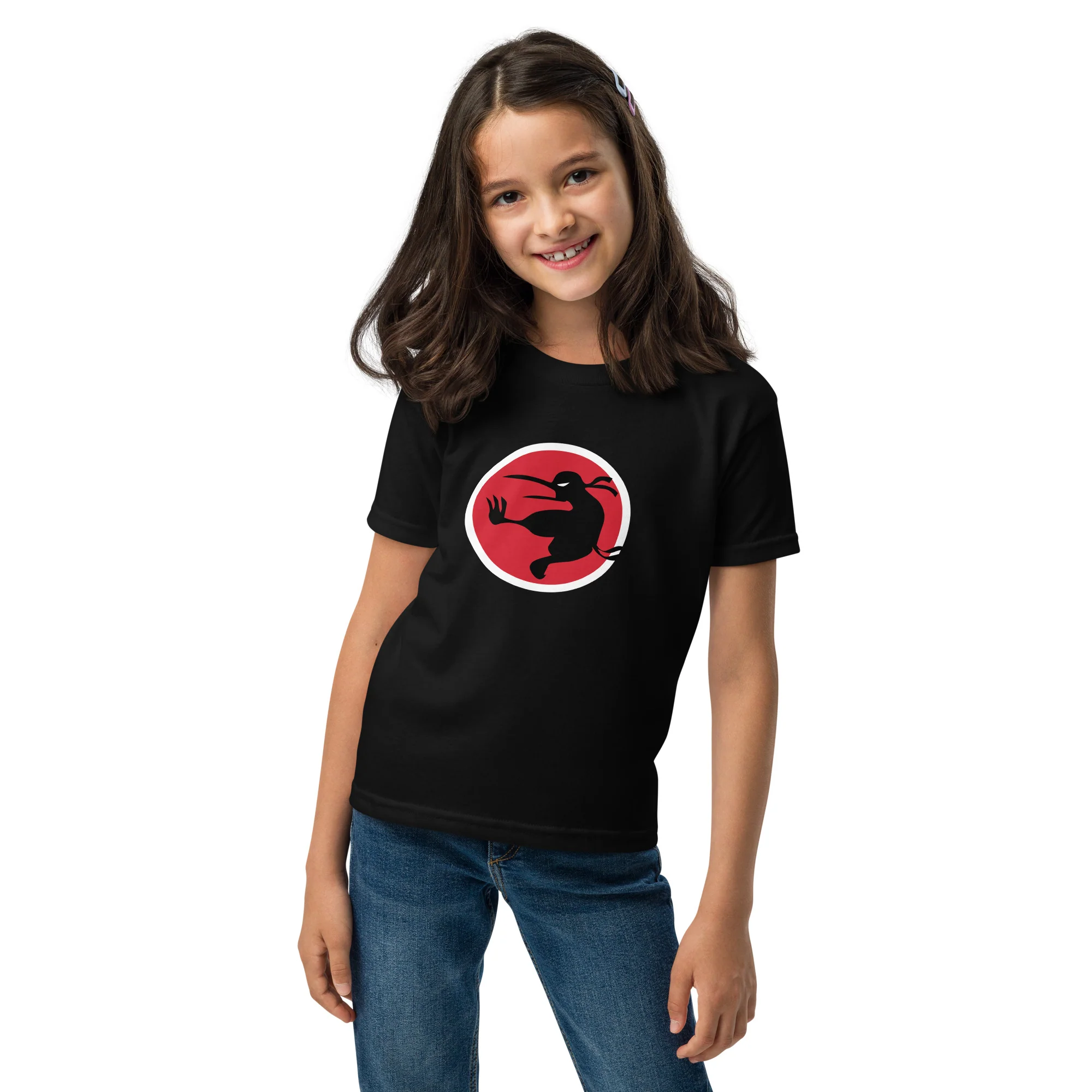 Ninja Kiwi Logo Premium Sports Shirt (Youth) - Image 4