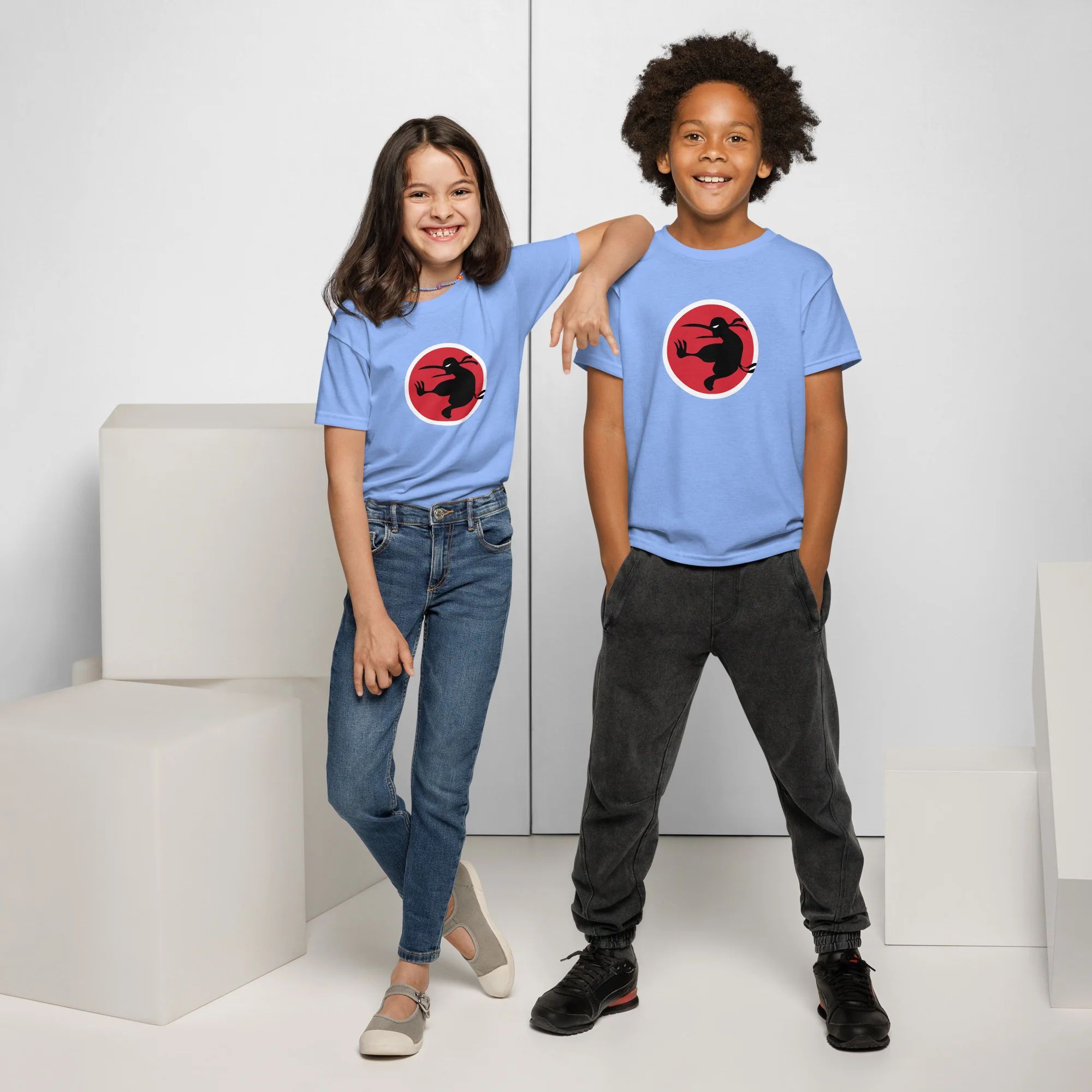 Ninja Kiwi Logo Premium Sports Shirt (Youth) - Image 6