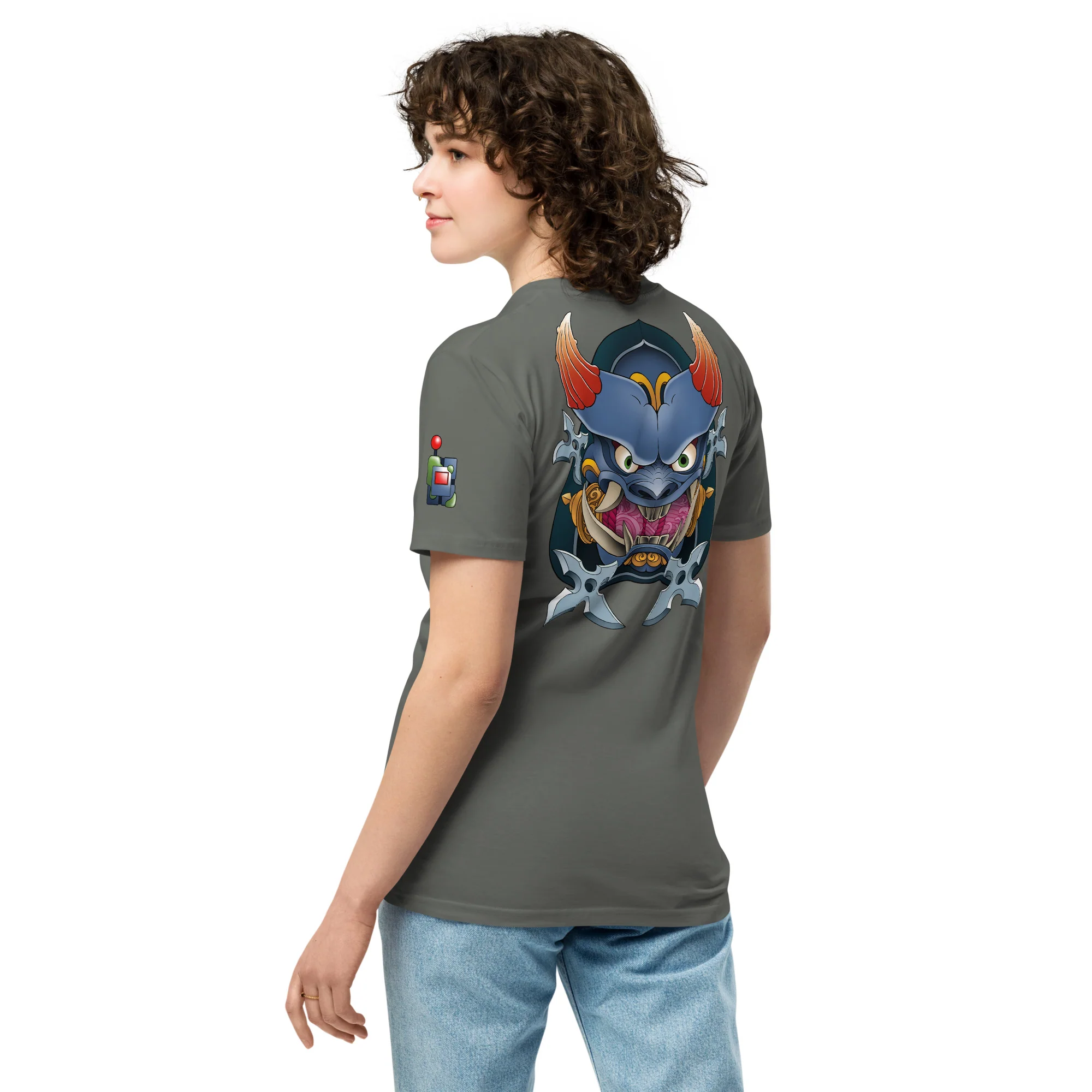 Ninja Master Bomber Premium Shirt - Back & Shoulder Print (Unisex) - Image 3