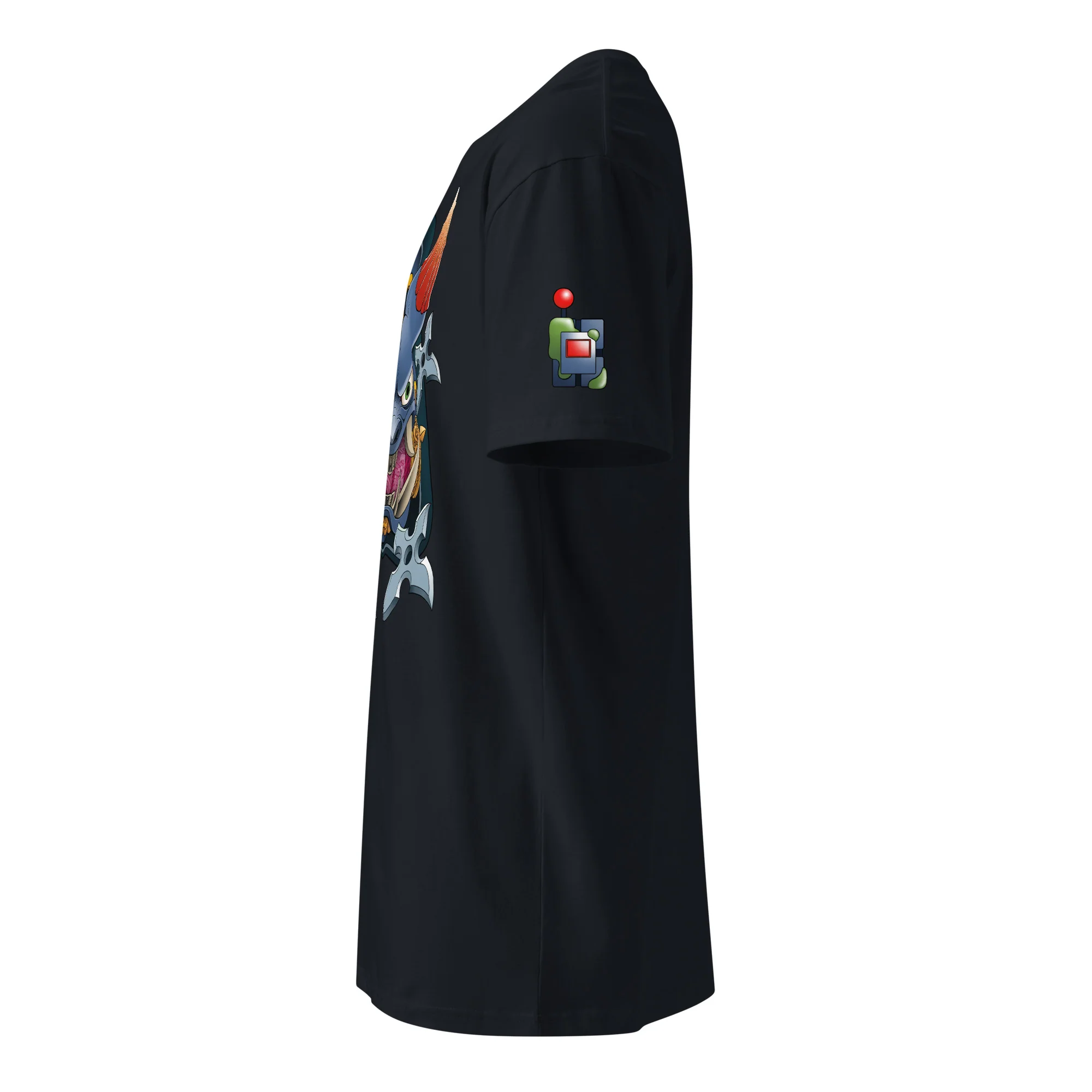 Ninja Master Bomber Premium Shirt - Front & Shoulder Print (Unisex) - Image 11