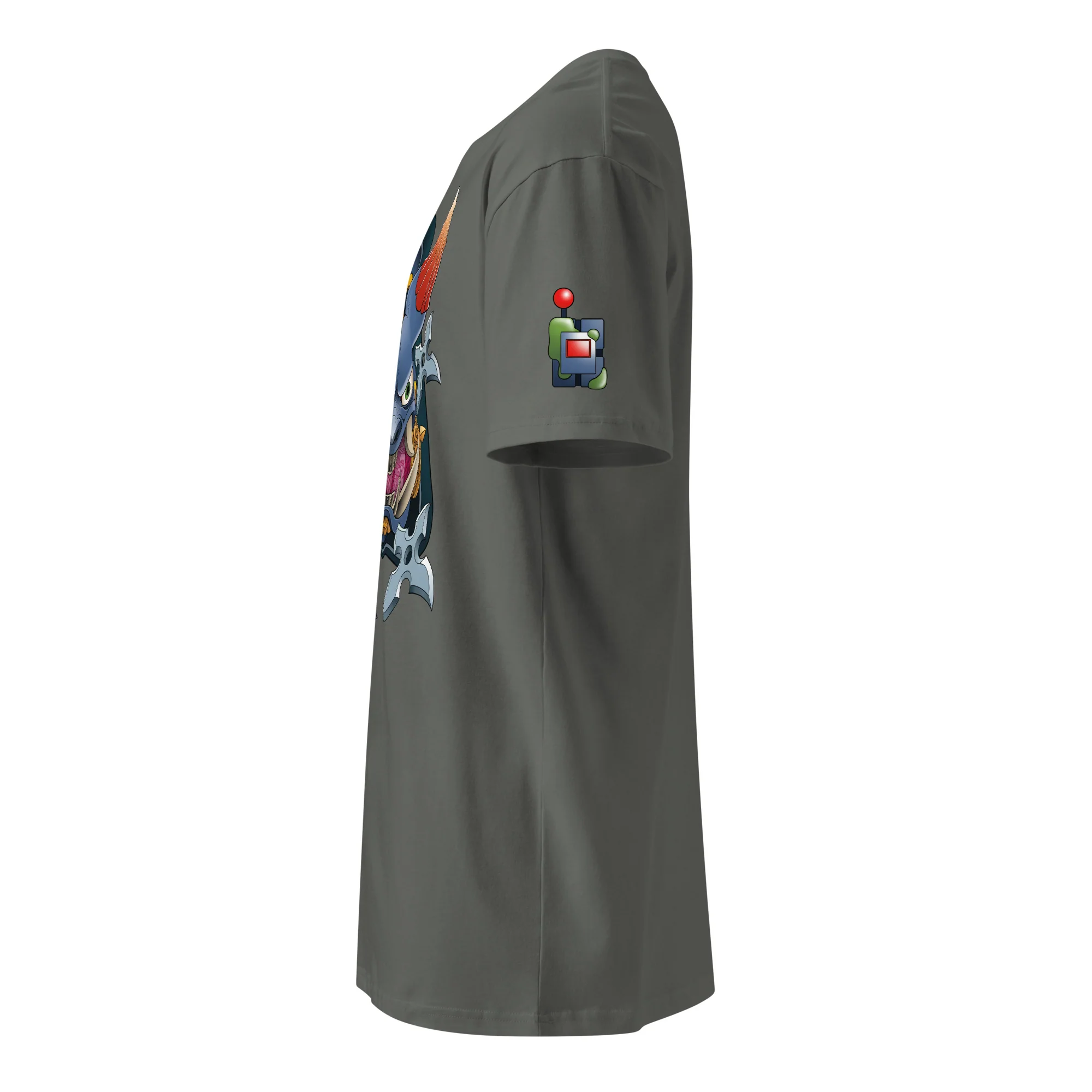 Ninja Master Bomber Premium Shirt - Front & Shoulder Print (Unisex) - Image 15