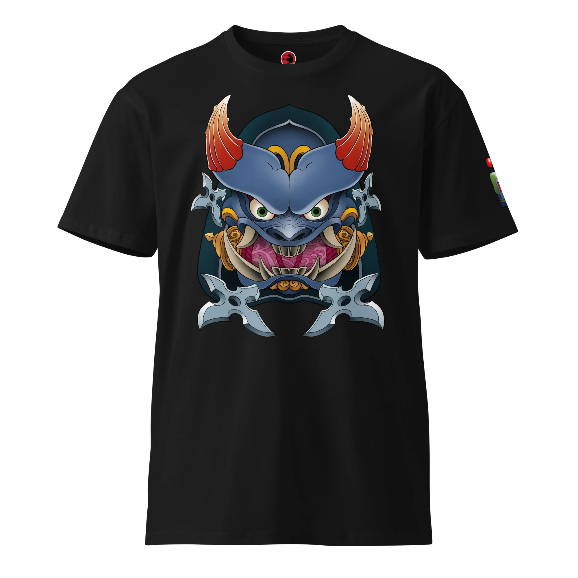 Ninja Master Bomber Premium Shirt - Front & Shoulder Print (Unisex) - Image 5