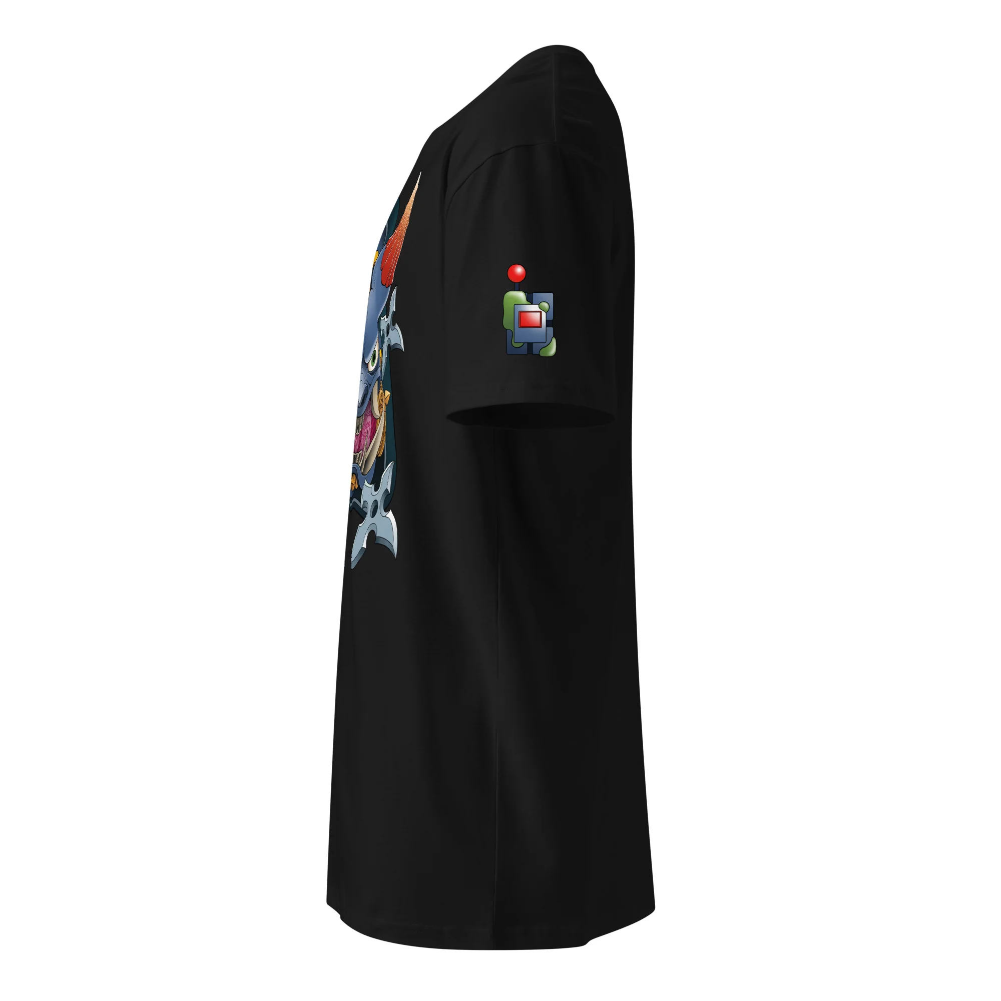 Ninja Master Bomber Premium Shirt - Front & Shoulder Print (Unisex) - Image 7