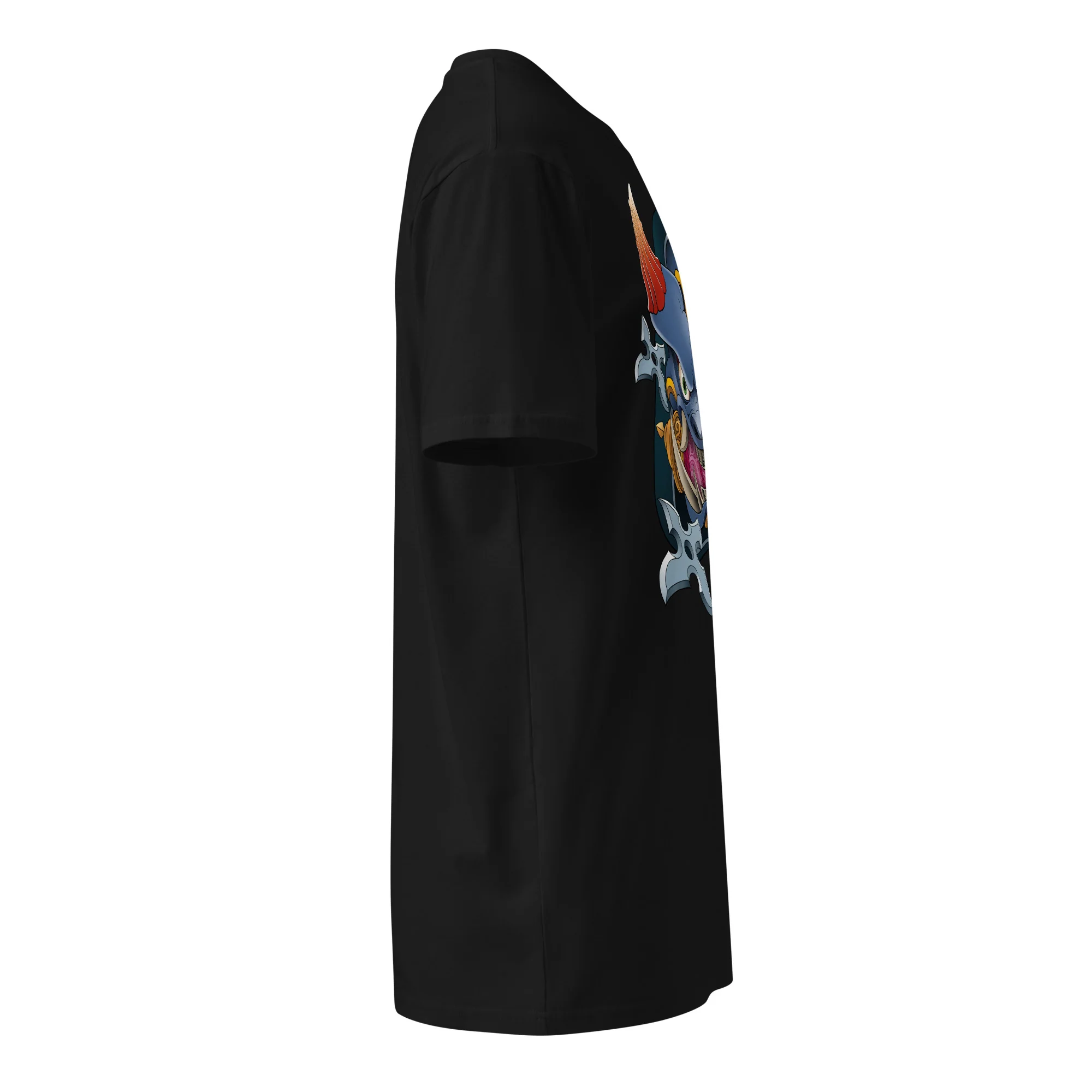 Ninja Master Bomber Premium Shirt - Front & Shoulder Print (Unisex) - Image 8