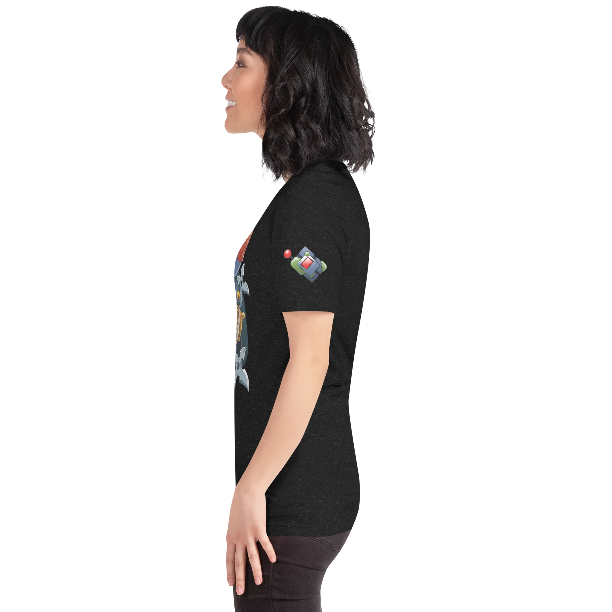 Ninja Master Bomber Shirt | Front/Shoulder Print (Unisex) - Image 3