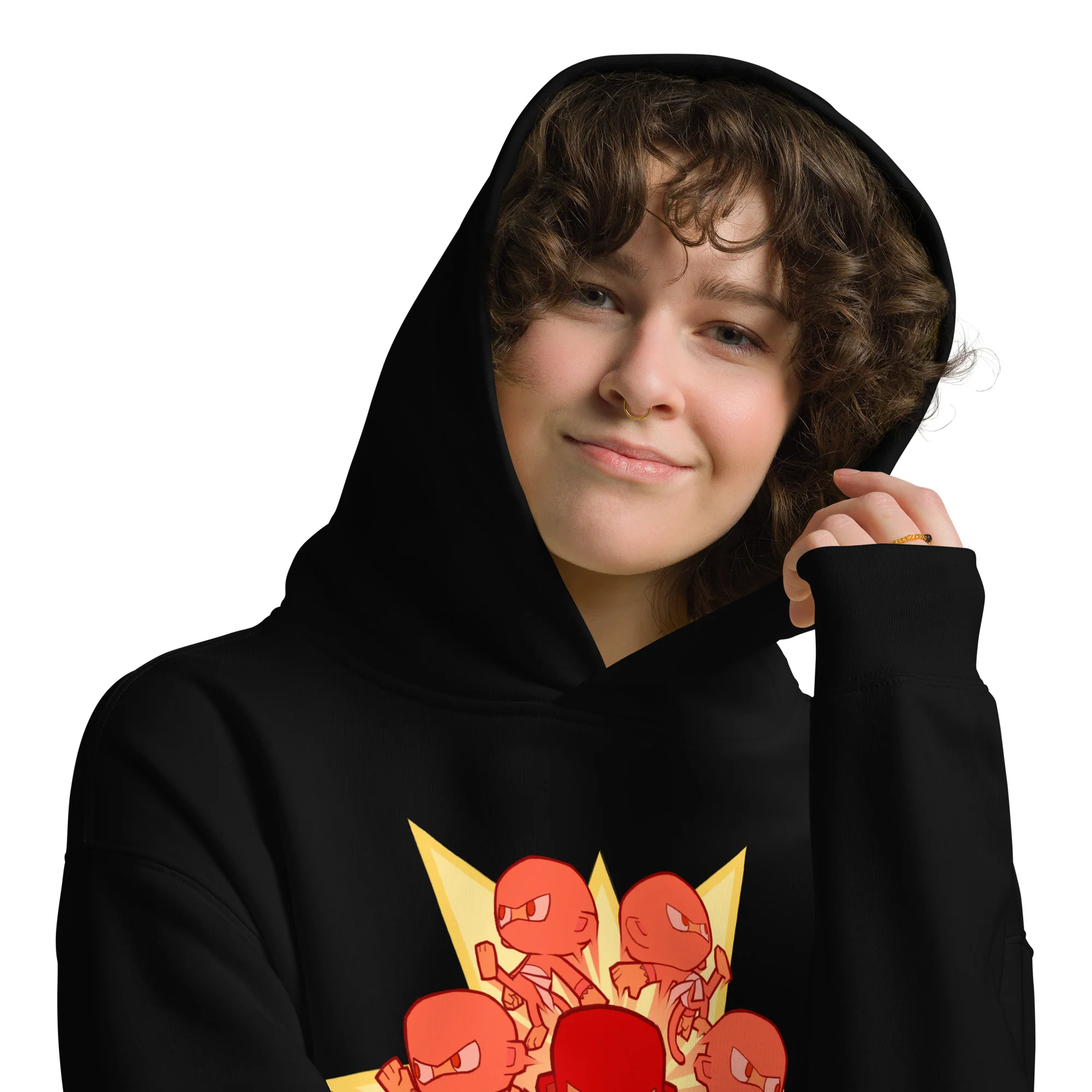 Ninja Monkey Premium Oversized Hoodie (Unisex) - Image 3