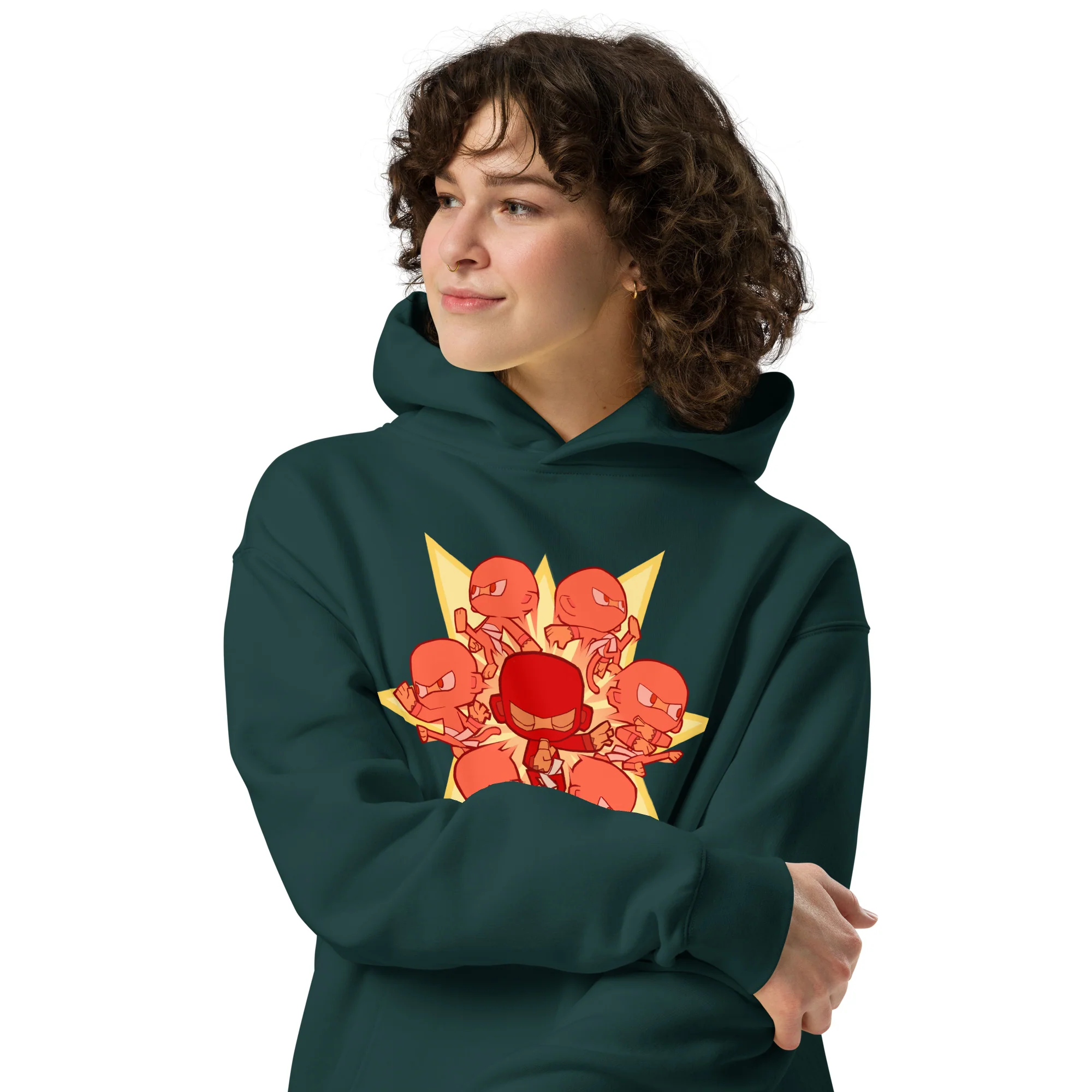 Ninja Monkey Premium Oversized Hoodie (Unisex) - Image 4