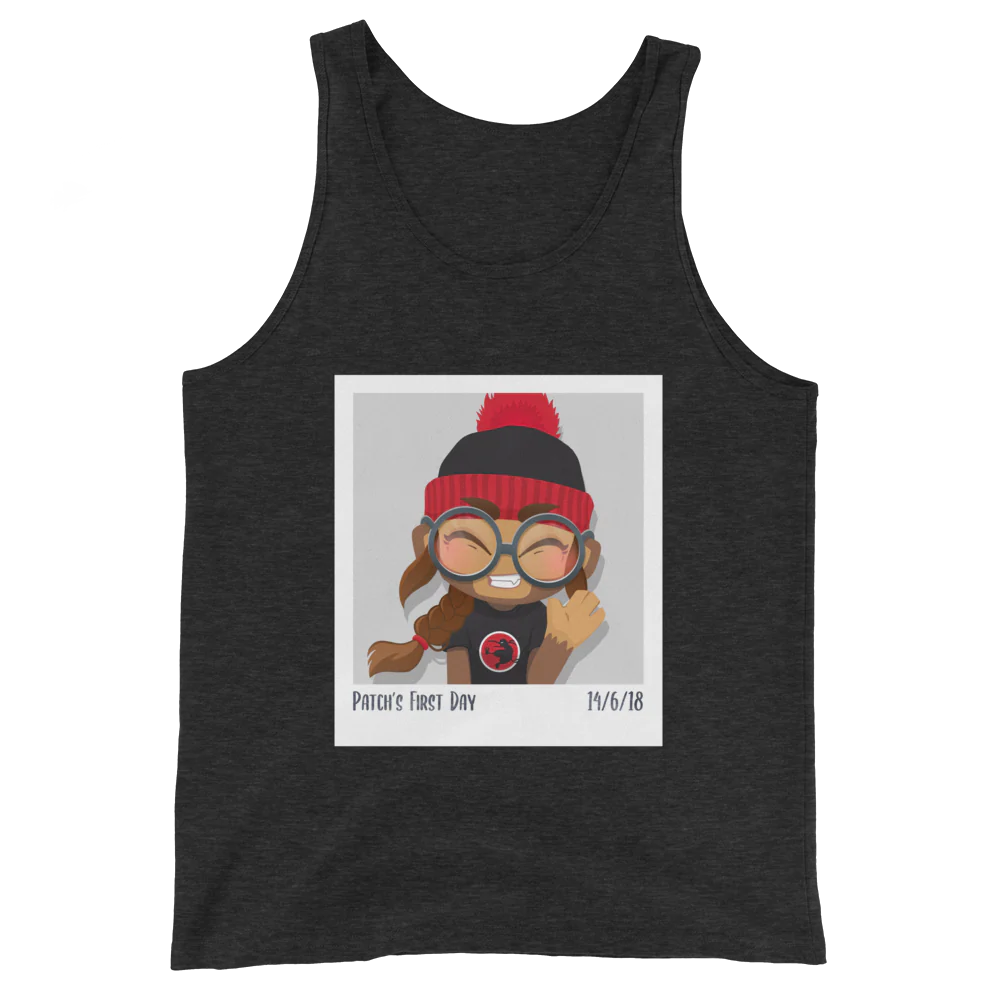 Patch's First Day Tank Top (Unisex) - Image 5
