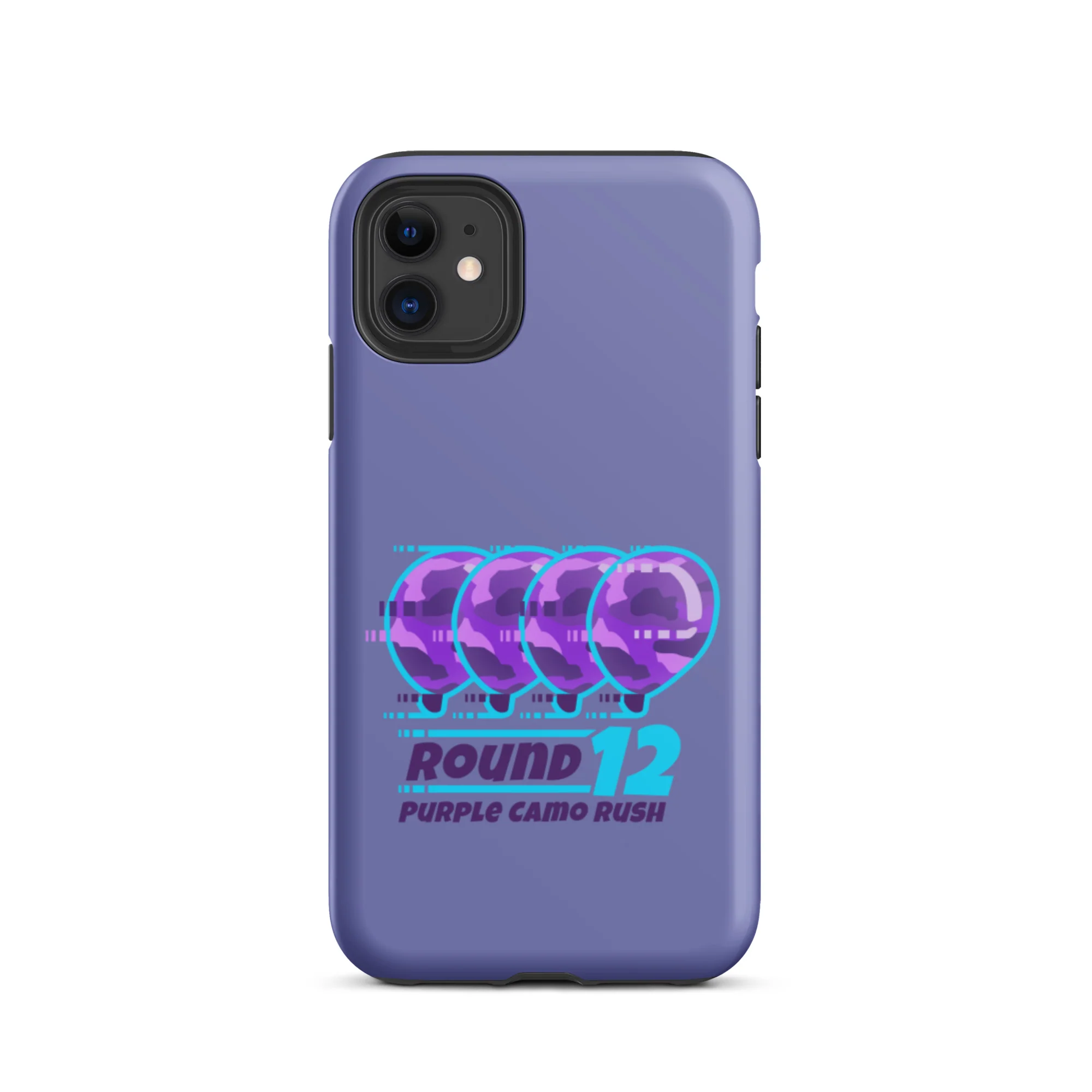 Purple Camo Rush iPhone Case (Tough) - Image 10