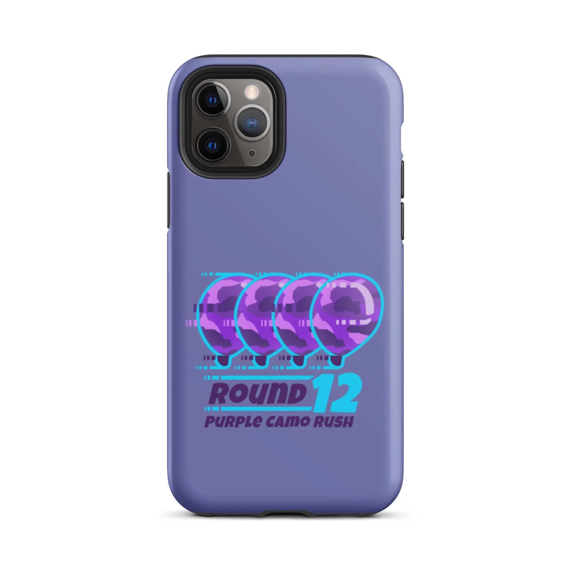 Purple Camo Rush iPhone Case (Tough) - Image 11