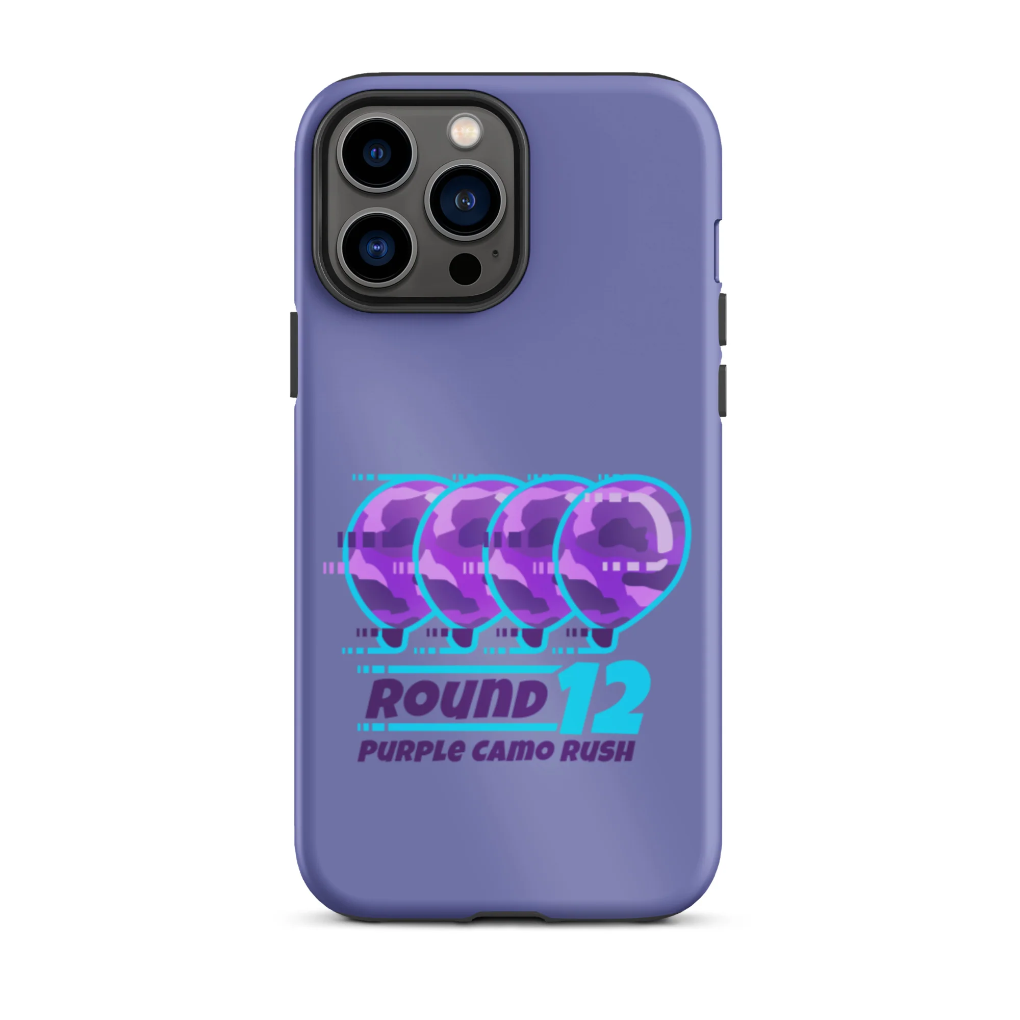 Purple Camo Rush iPhone Case (Tough) - Image 30