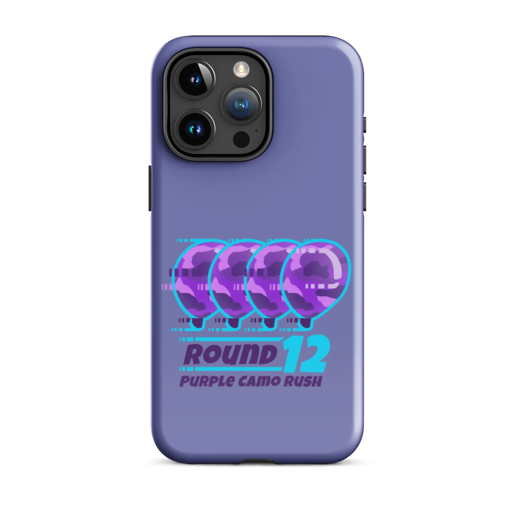 Purple Camo Rush iPhone Case (Tough) - Image 31