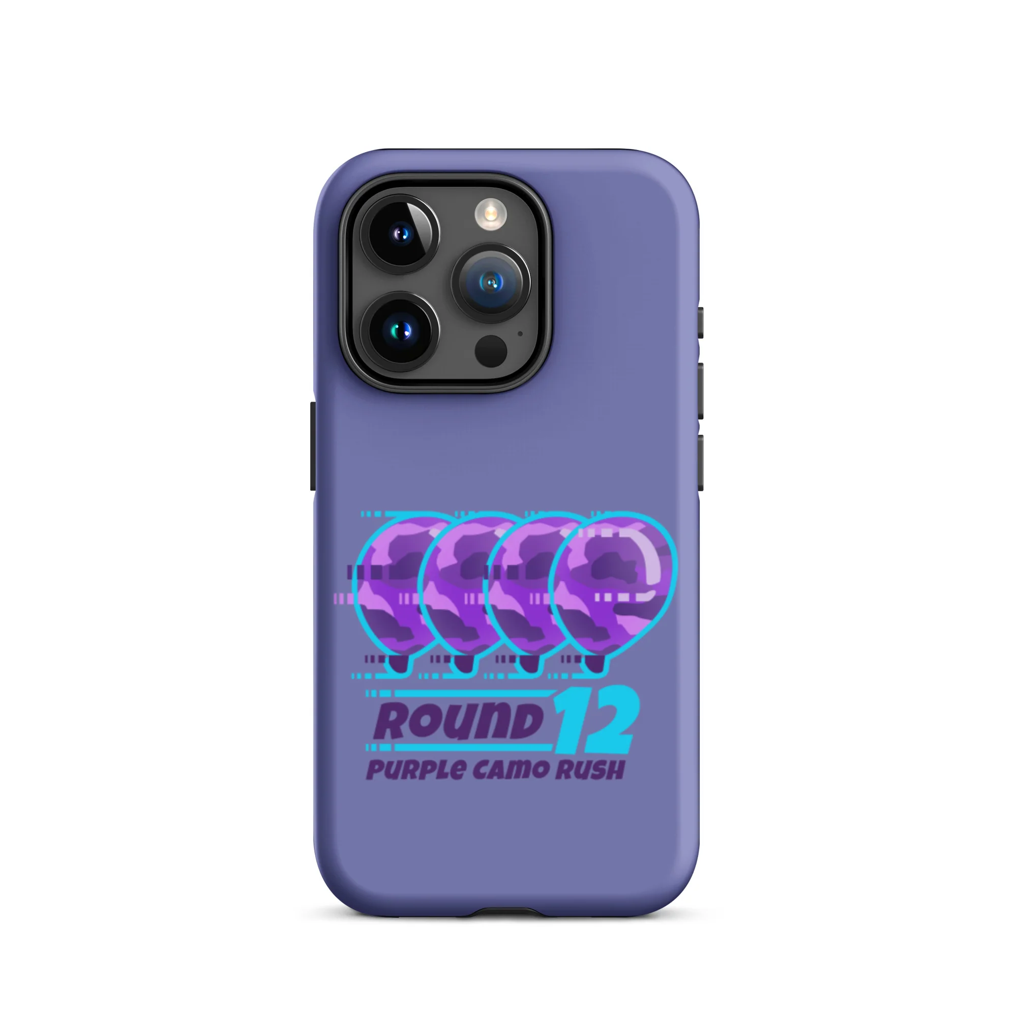 Purple Camo Rush iPhone Case (Tough) - Image 37
