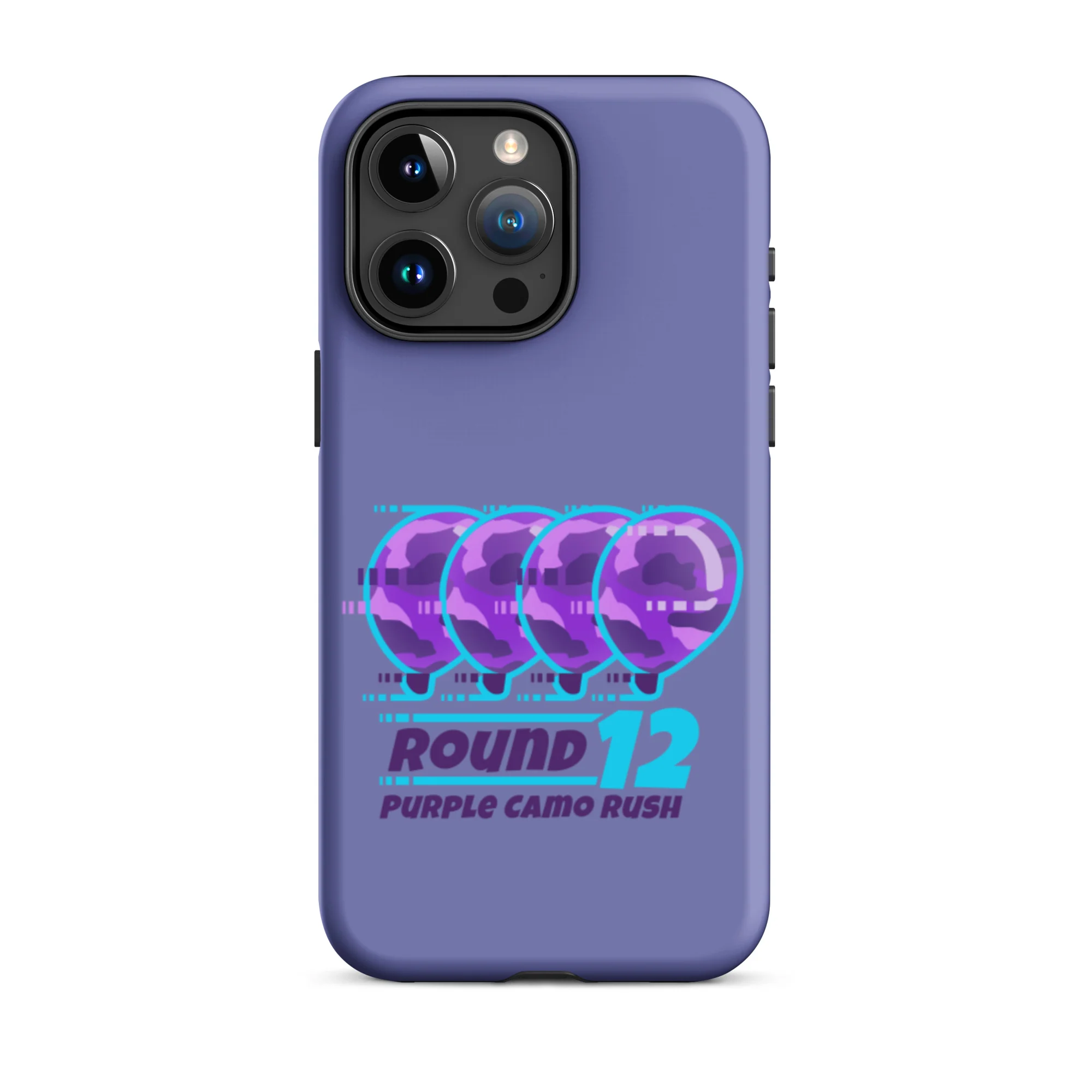 Purple Camo Rush iPhone Case (Tough) - Image 38