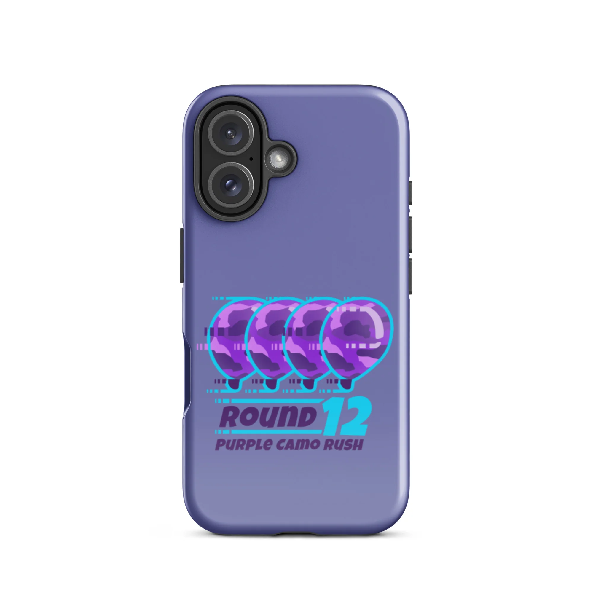 Purple Camo Rush iPhone Case (Tough) - Image 40