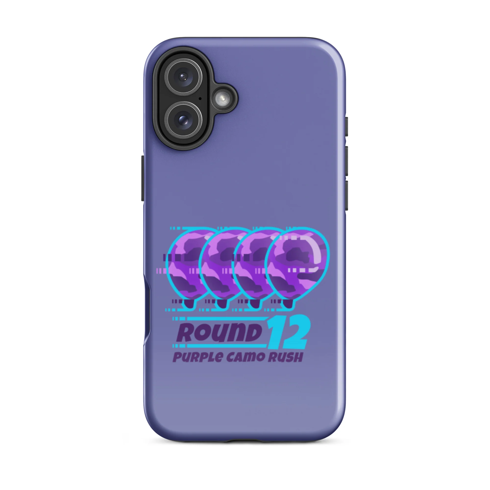 Purple Camo Rush iPhone Case (Tough) - Image 42