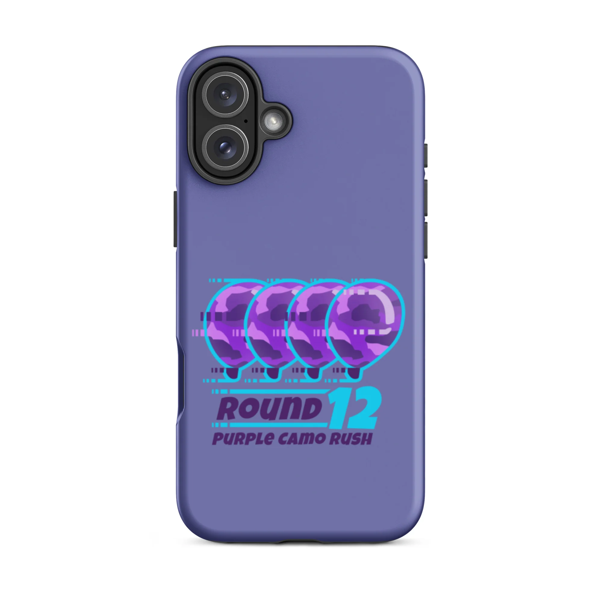 Purple Camo Rush iPhone Case (Tough) - Image 43
