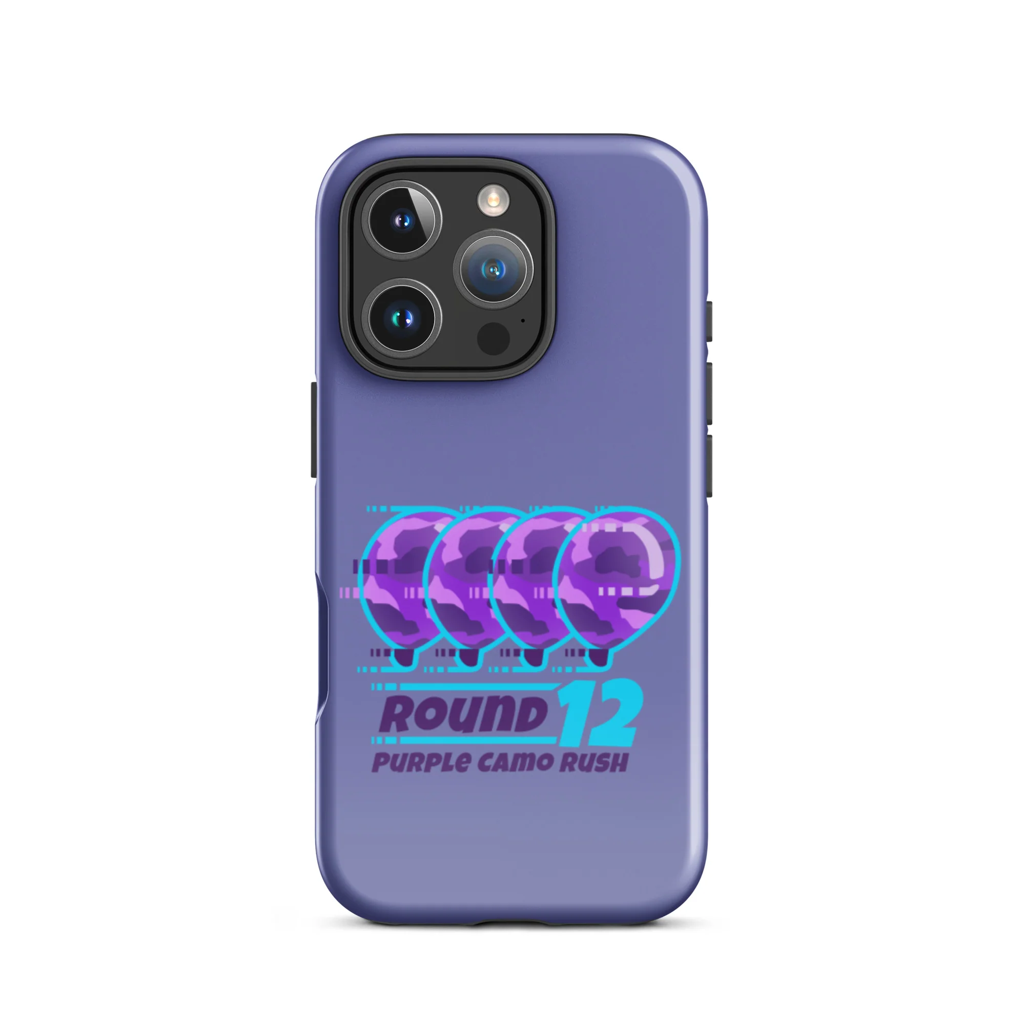 Purple Camo Rush iPhone Case (Tough) - Image 44