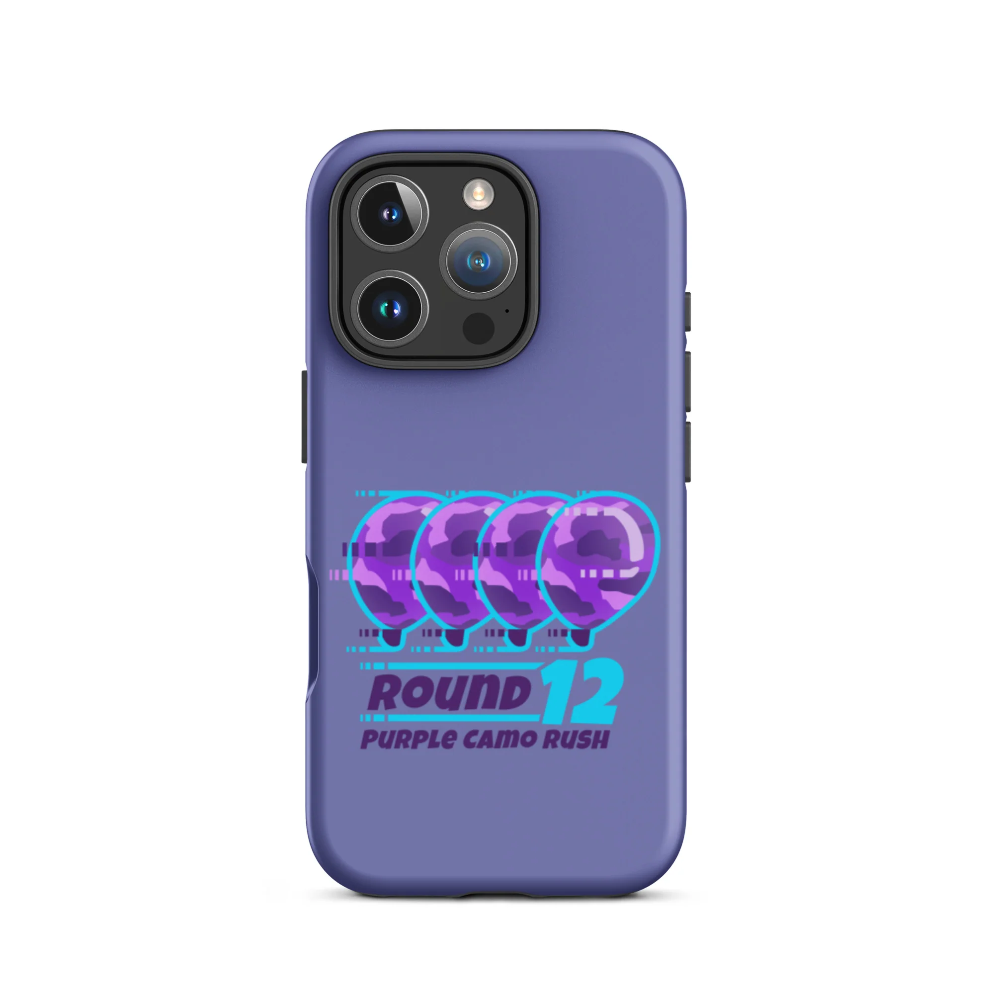 Purple Camo Rush iPhone Case (Tough) - Image 45