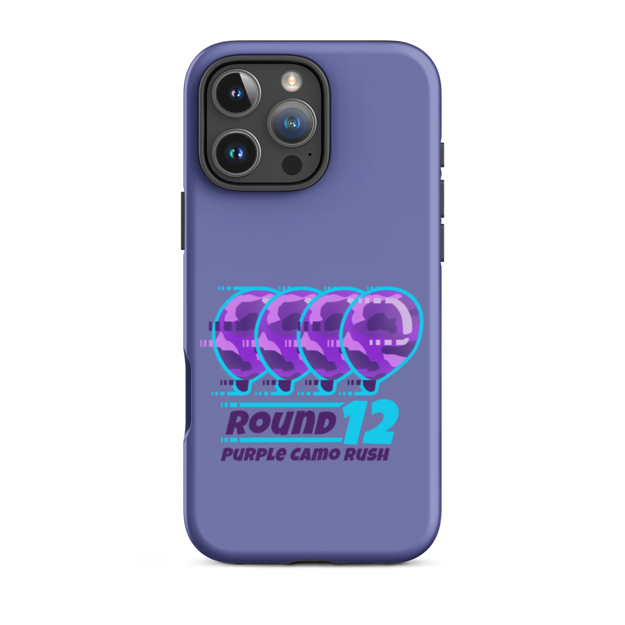 Purple Camo Rush iPhone Case (Tough) - Image 46